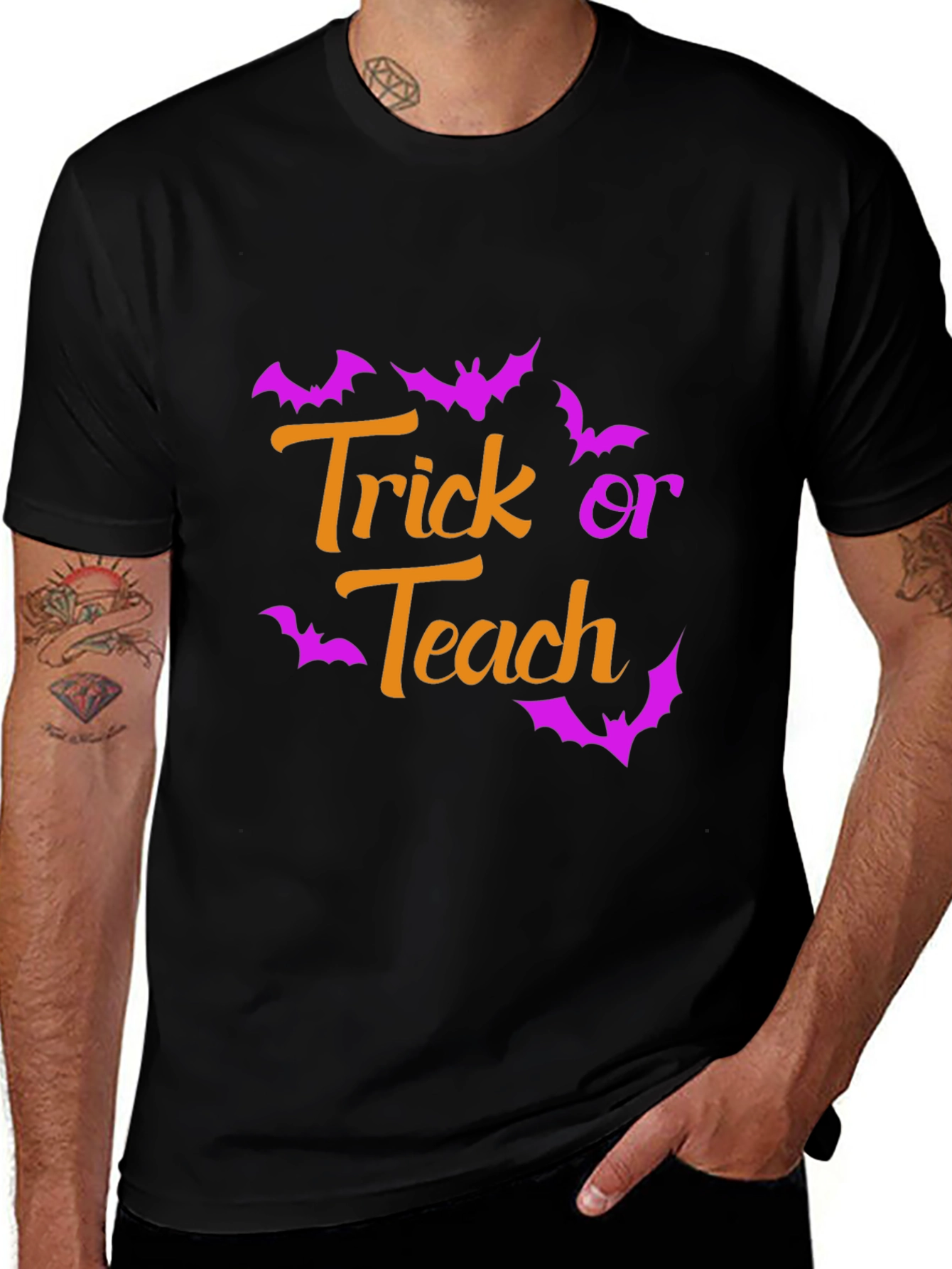 Trick or Teach Halloween Teacher T-Shirt