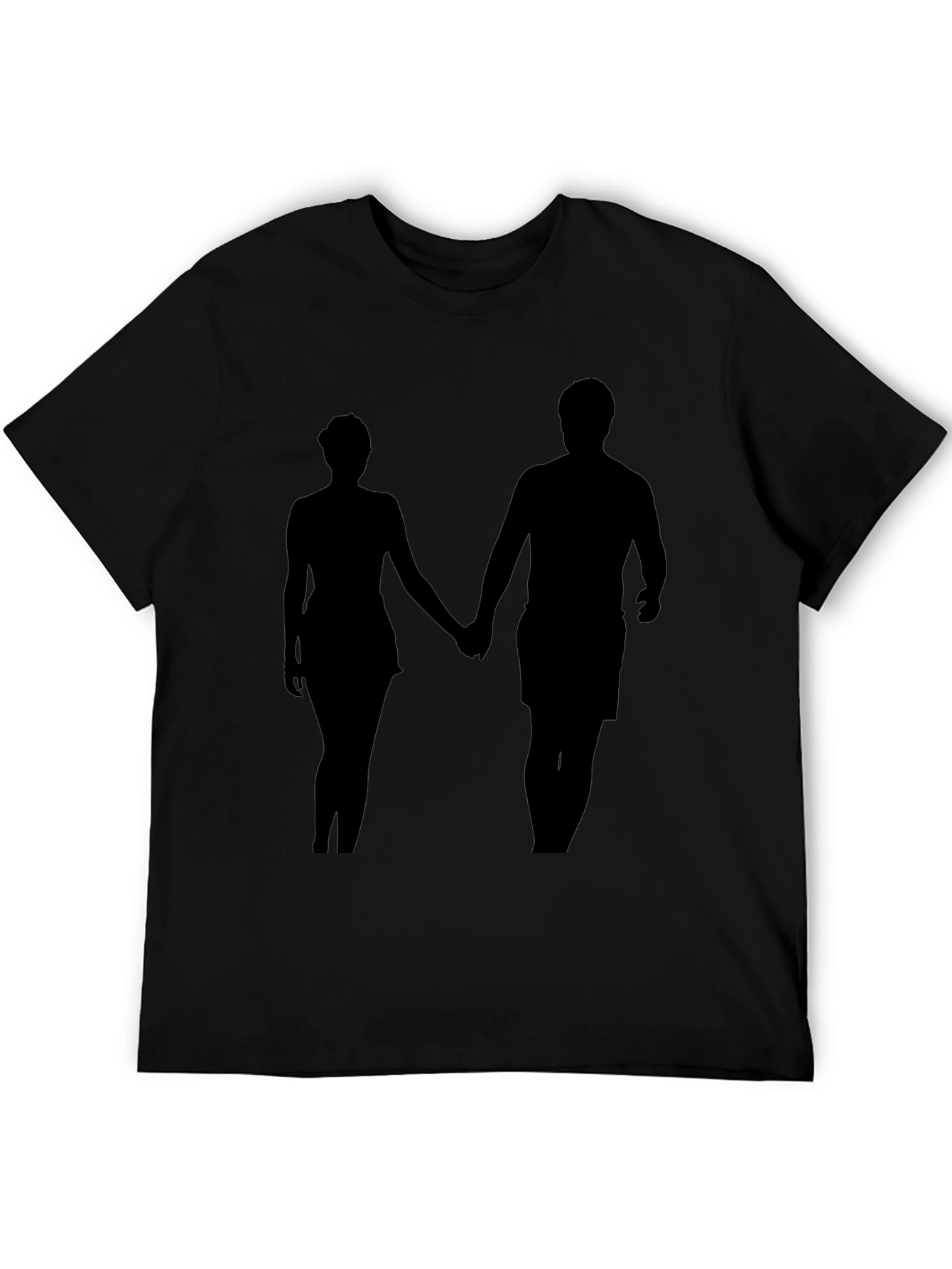 Silhouette Couple Black T-Shirt