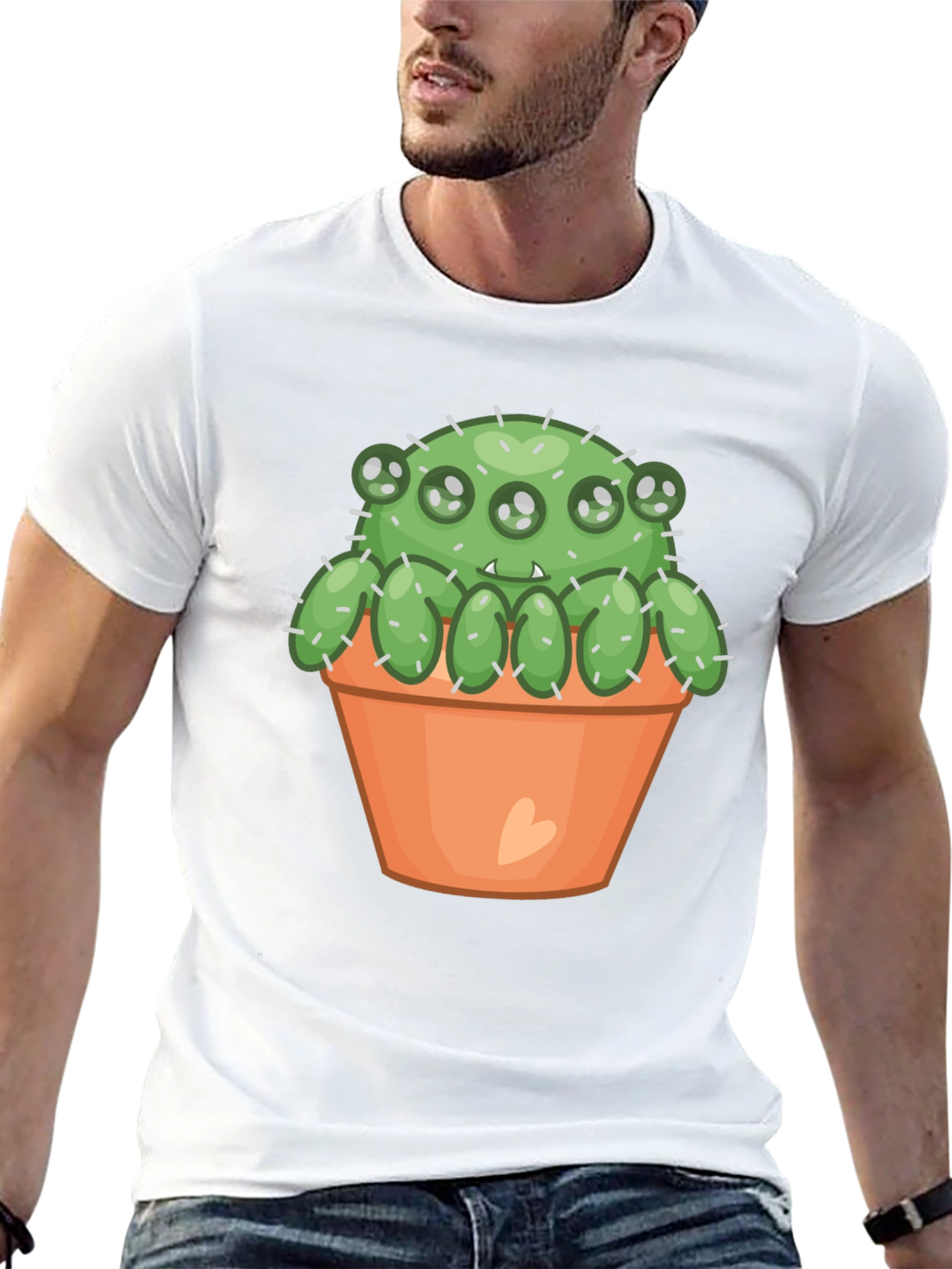 Cactus Monster T-Shirt - Cute & Spooky!