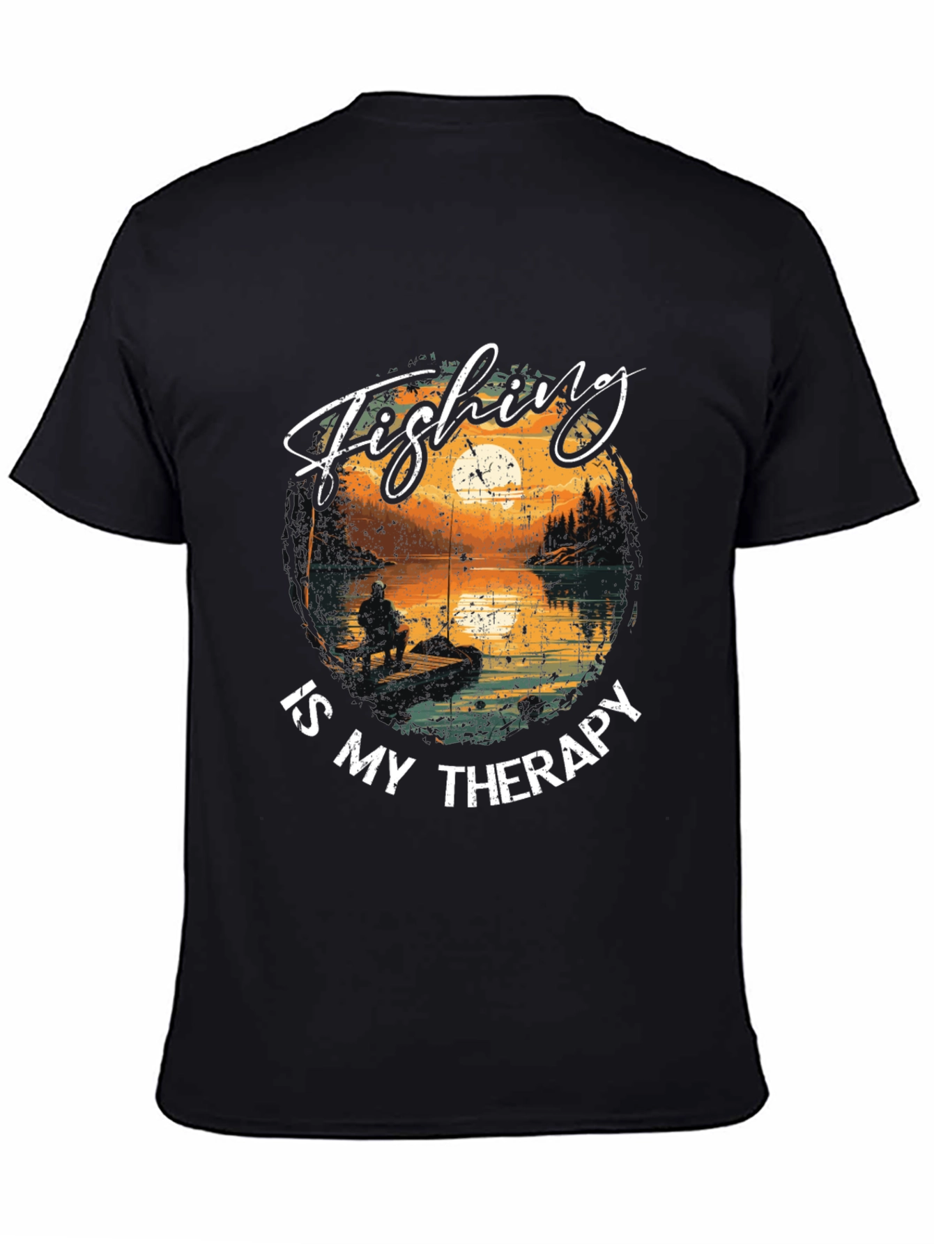 Fishing is My Therapy Graphic T-Shirt