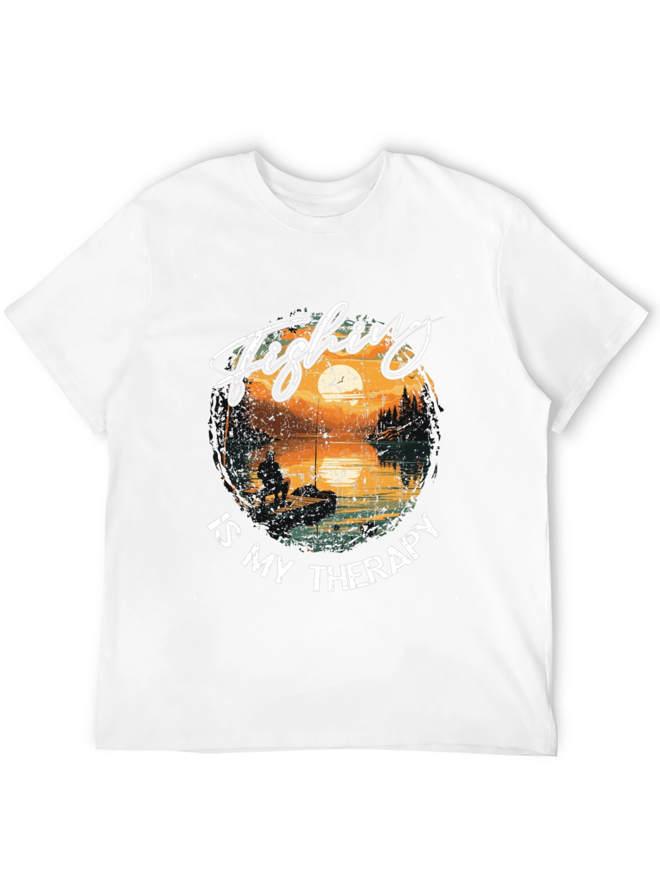 Fishing is My Therapy Graphic T-Shirt