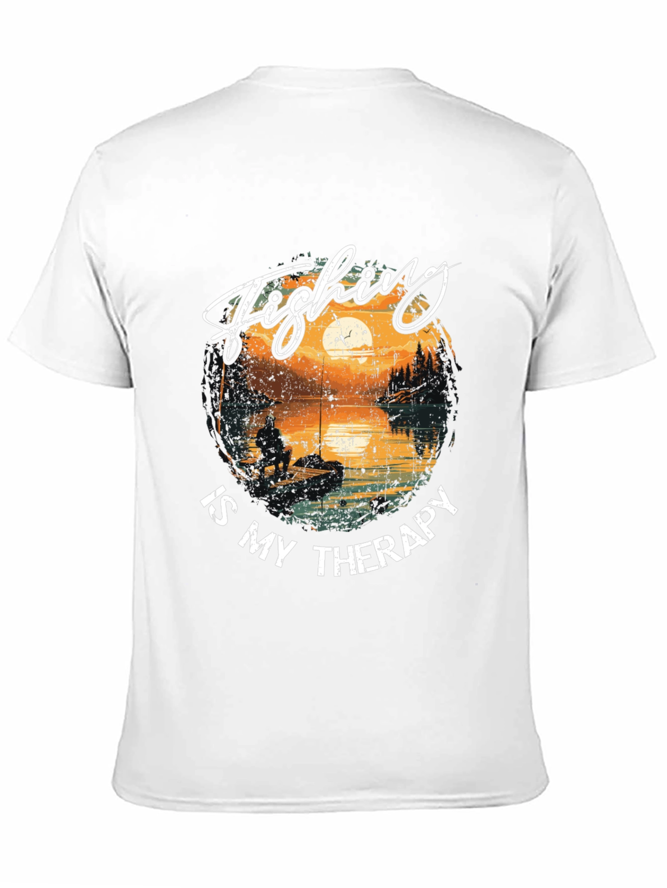 Fishing is My Therapy Graphic T-Shirt