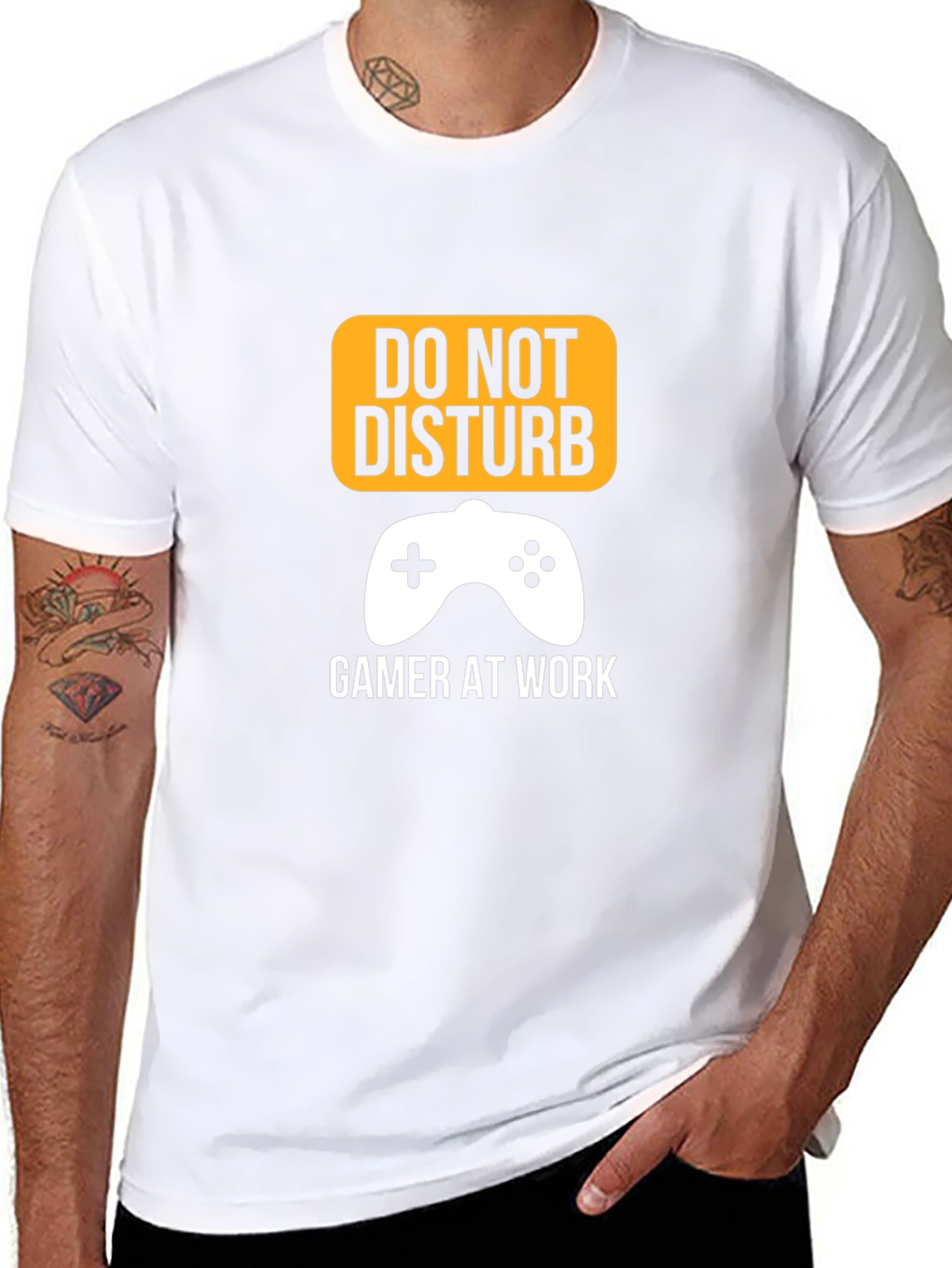 Do Not Disturb Gamer at Work Graphic T-Shirt