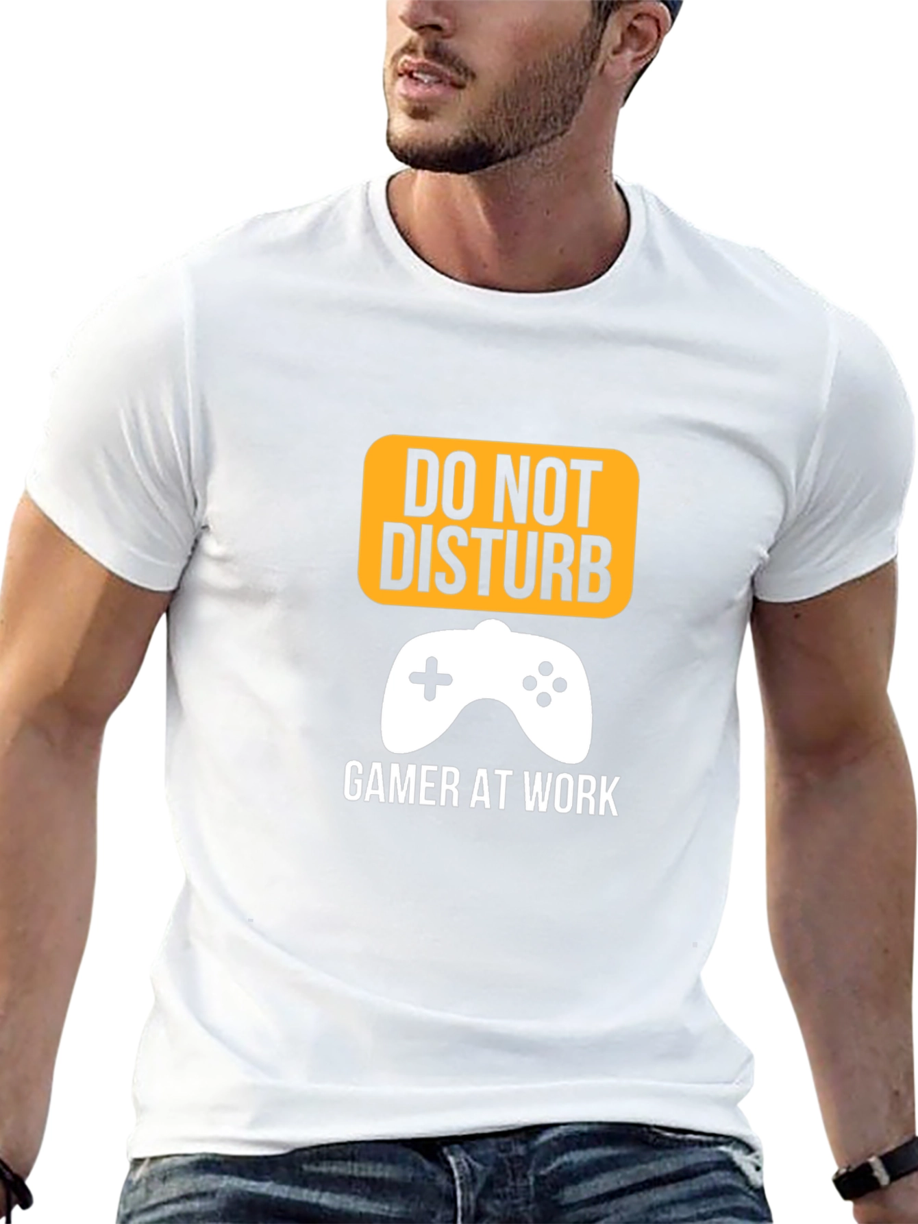 Do Not Disturb Gamer at Work Graphic T-Shirt