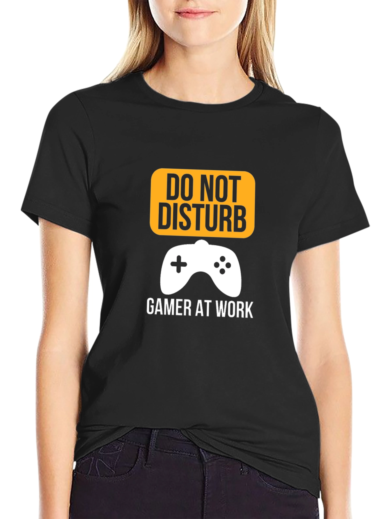 Do Not Disturb Gamer at Work Graphic T-Shirt