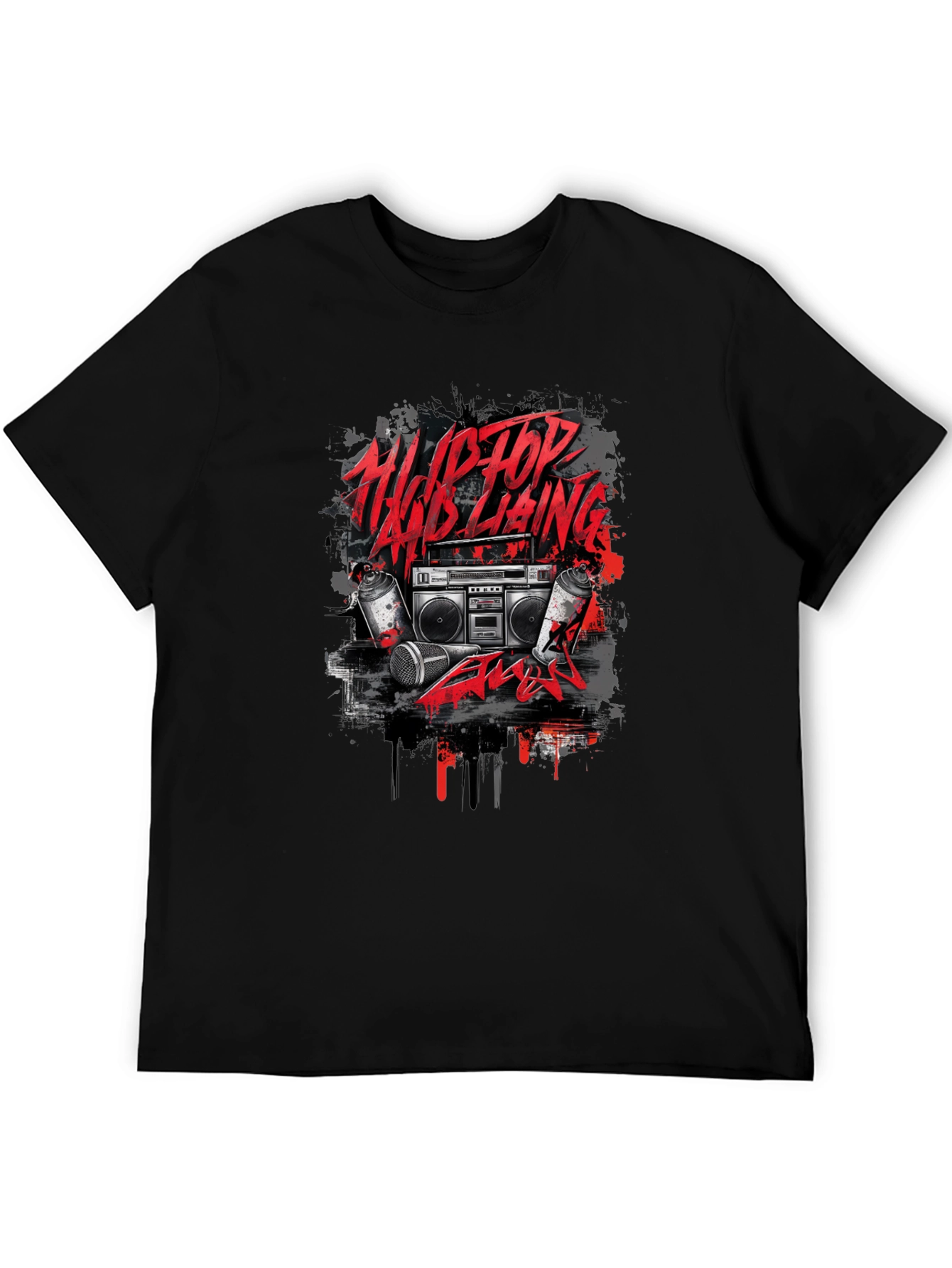Hip Hop Graphic Tee - Street Style