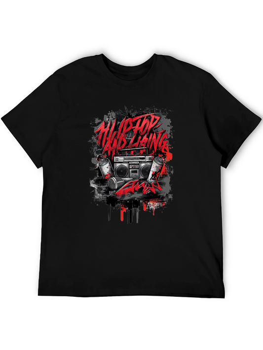 Hip Hop Graphic Tee - Street Style
