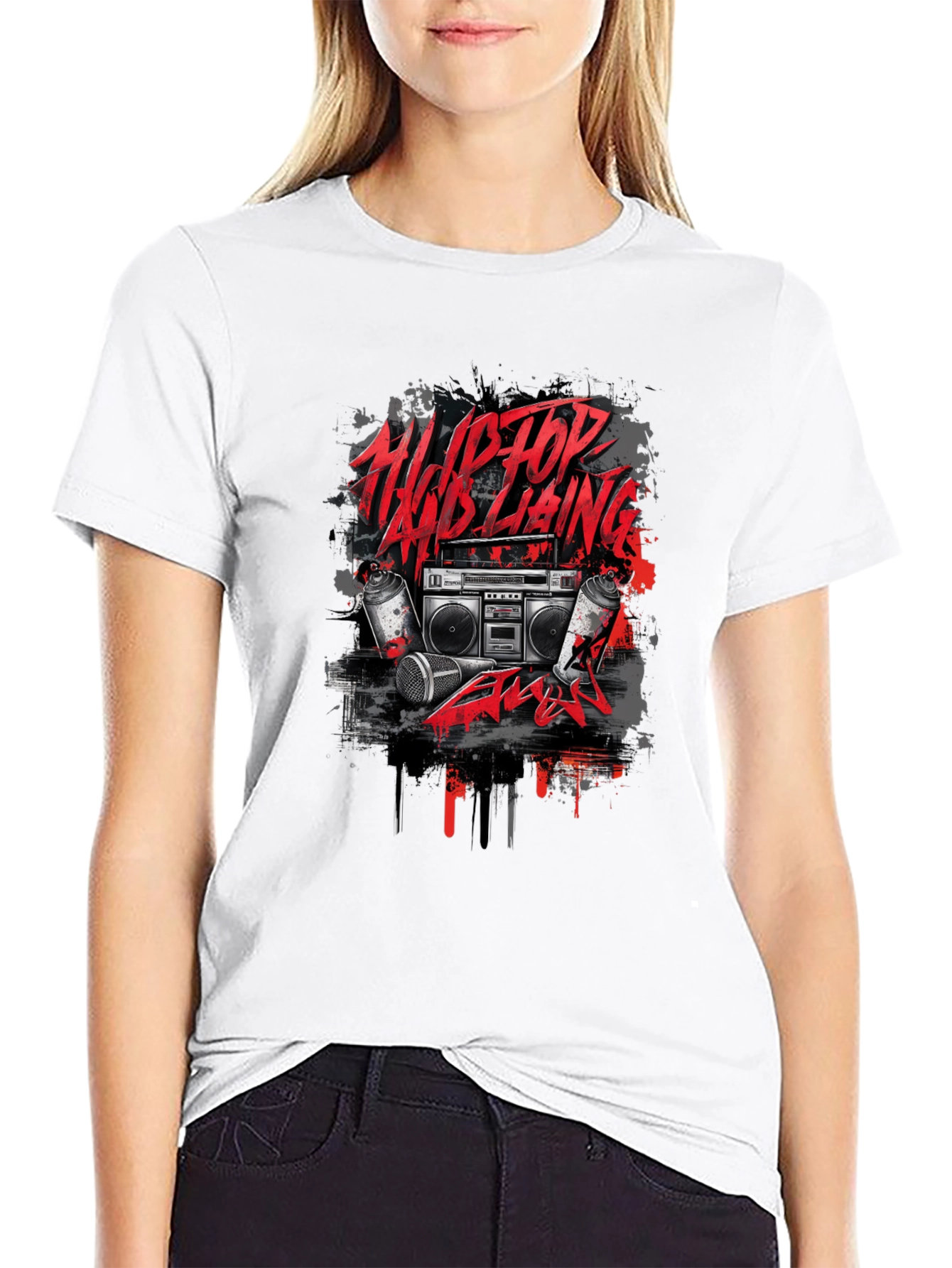 Hip Hop Graphic Tee - Street Style