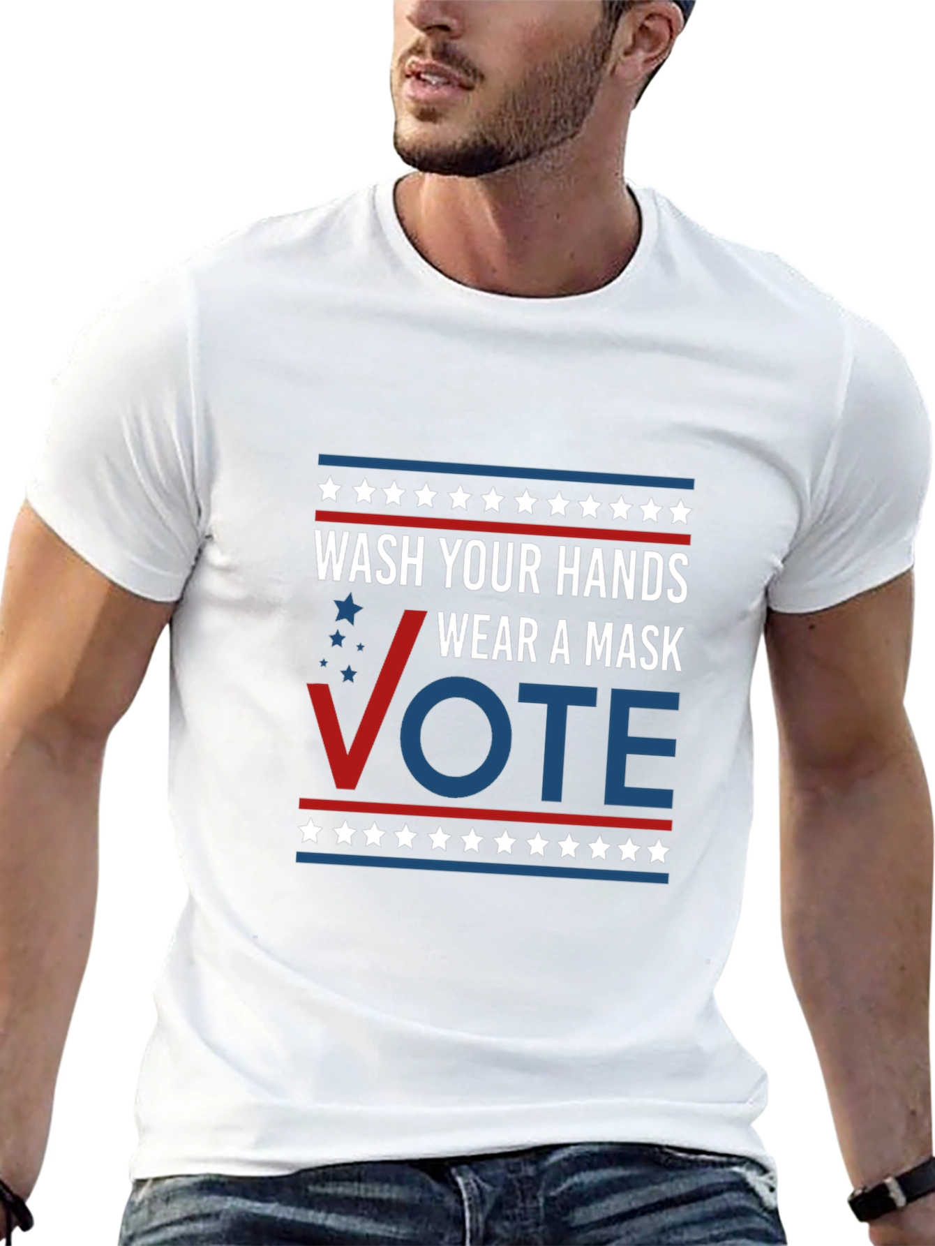 Wash Your Hands Wear A Mask Vote T-Shirt