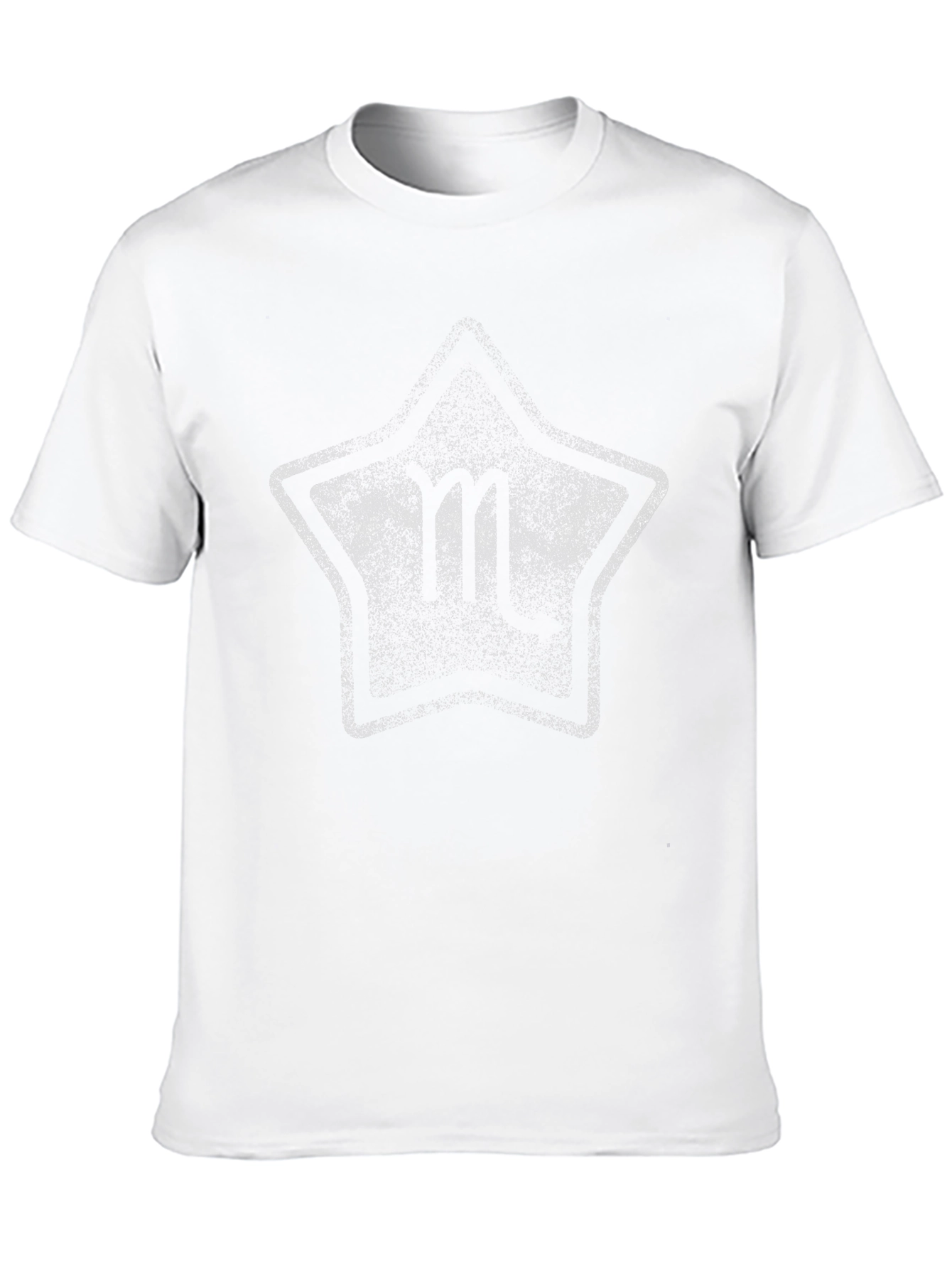 Distressed Star Graphic Black Tee