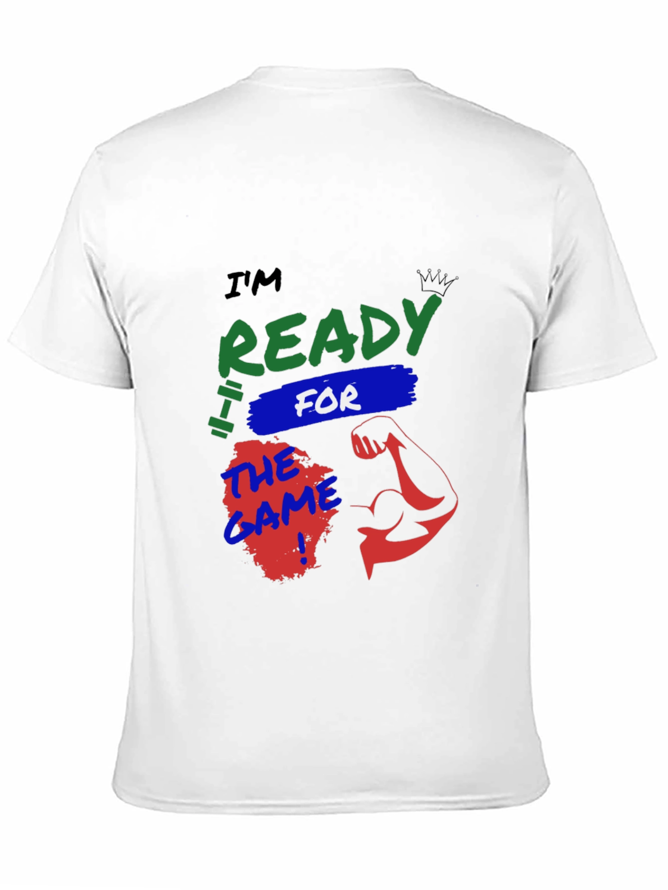 Ready For The Game Mens Black Graphic Tee