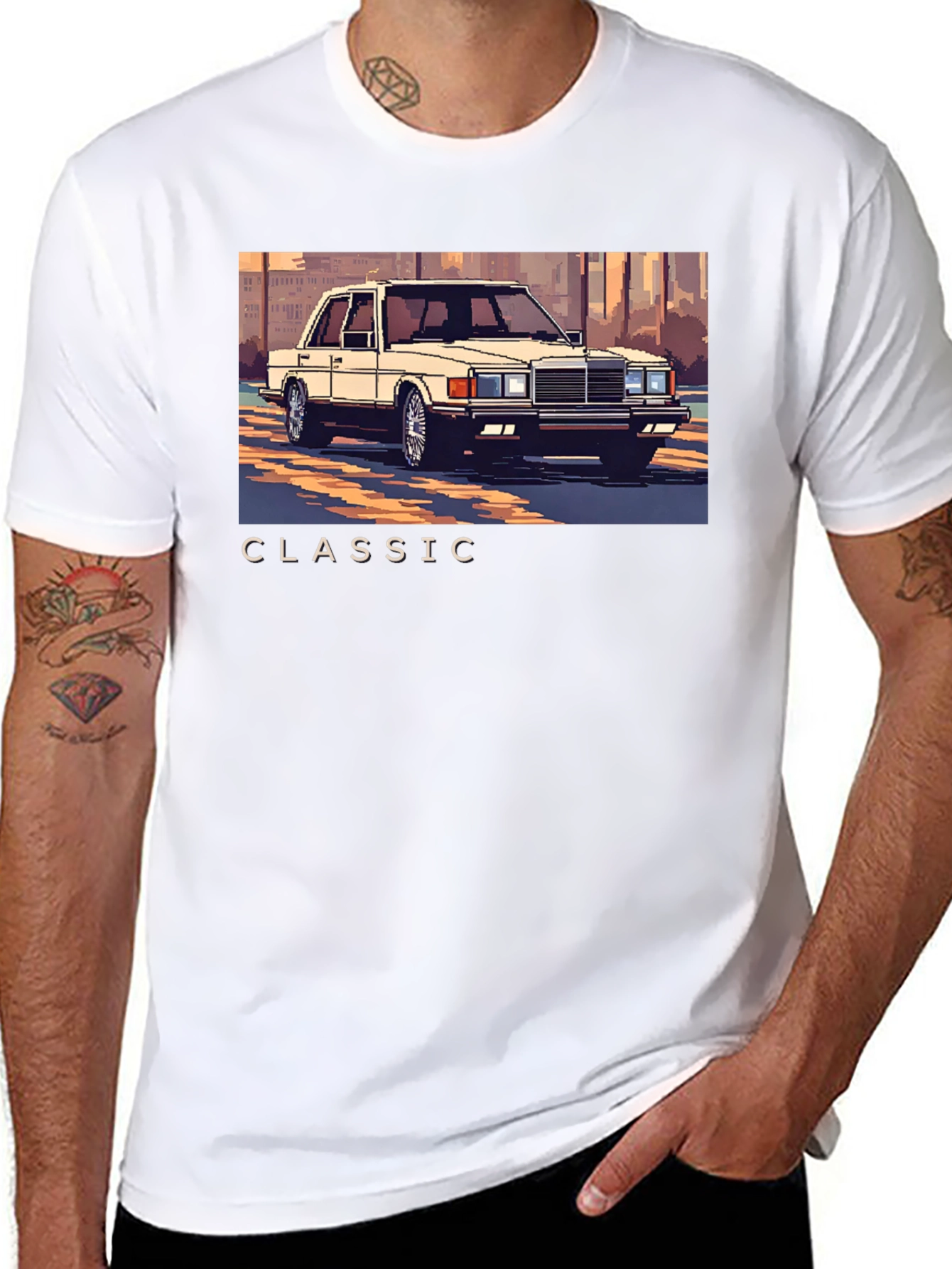 Classic Car Graphic Tee - Retro Style