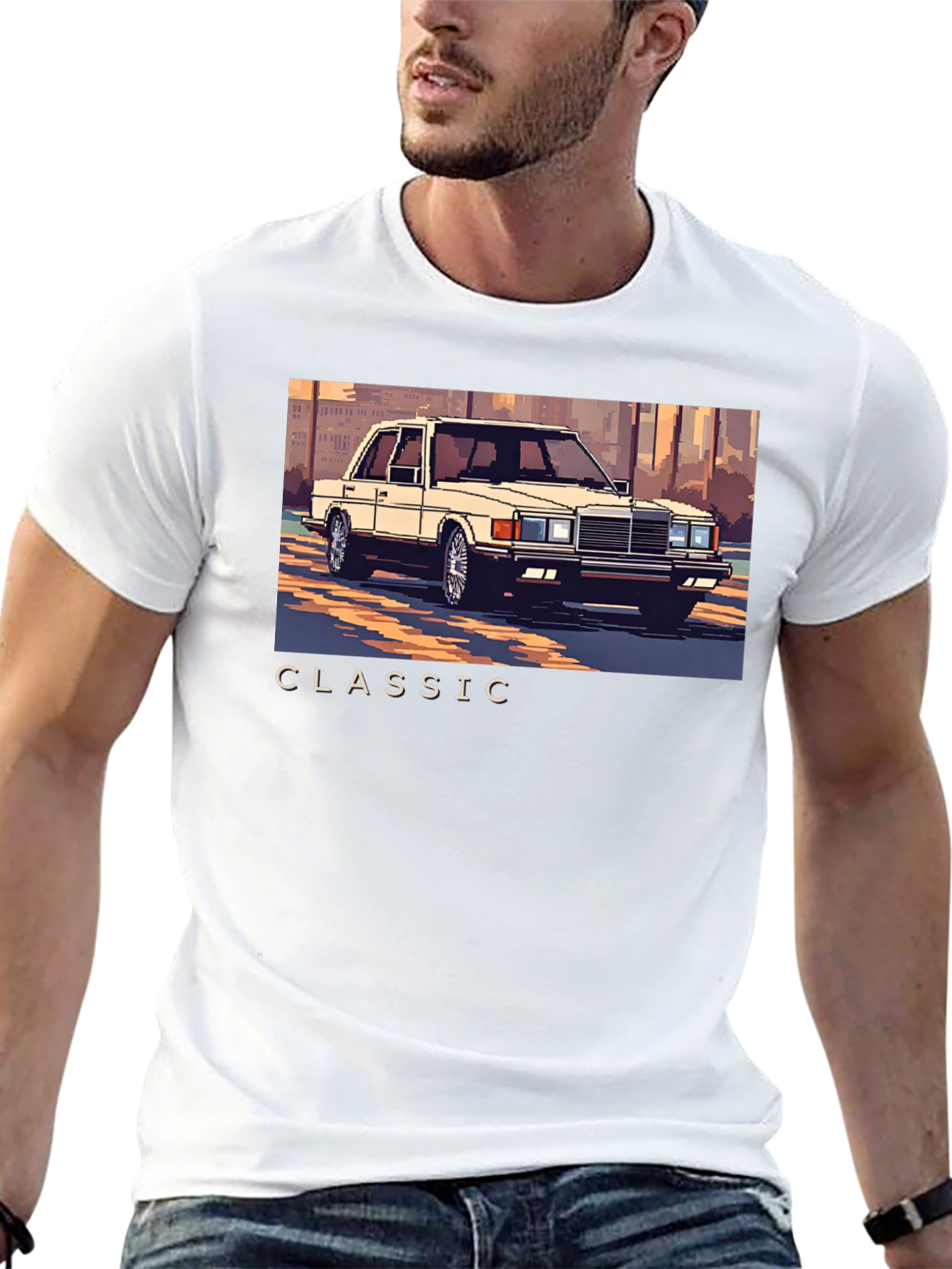 Classic Car Graphic Tee - Retro Style