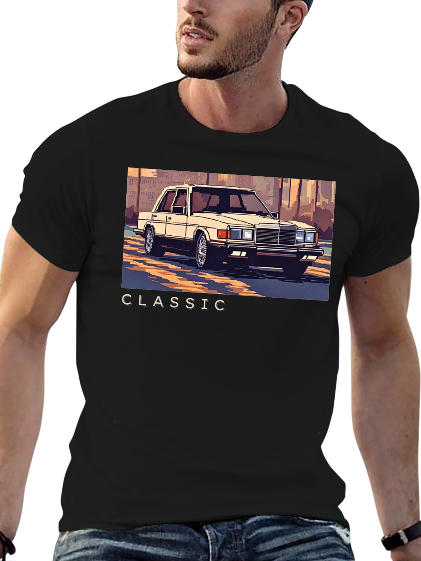 Classic Car Graphic Tee - Retro Style