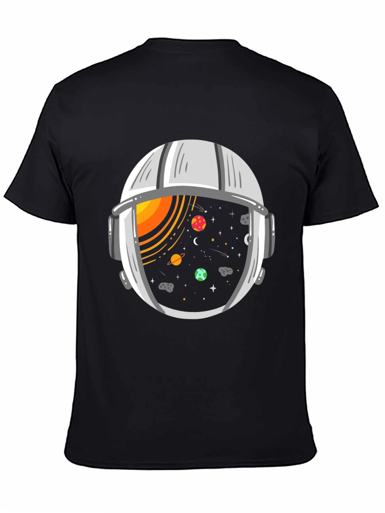 Space Helmet Graphic Tee - Cosmic Adventure T-Shirt