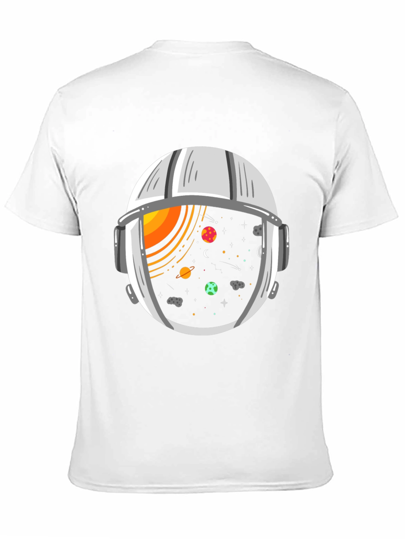 Space Helmet Graphic Tee - Cosmic Adventure T-Shirt
