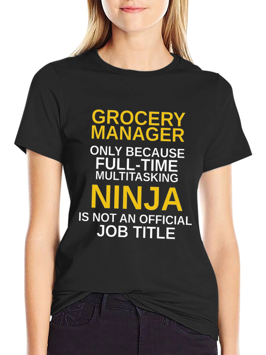 Grocery Manager Ninja T-Shirt