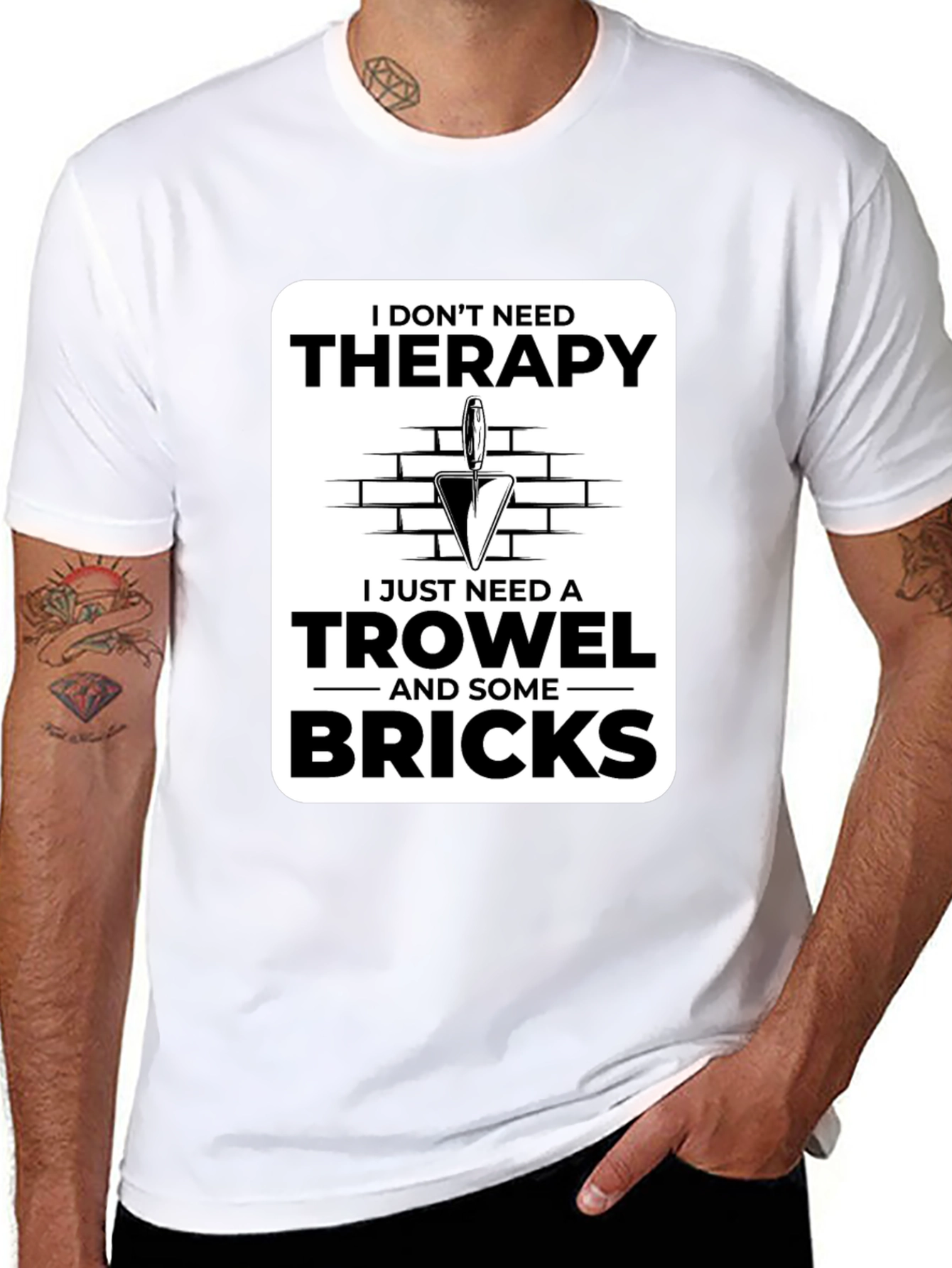 Therapy Trowel & Bricks Graphic Tee