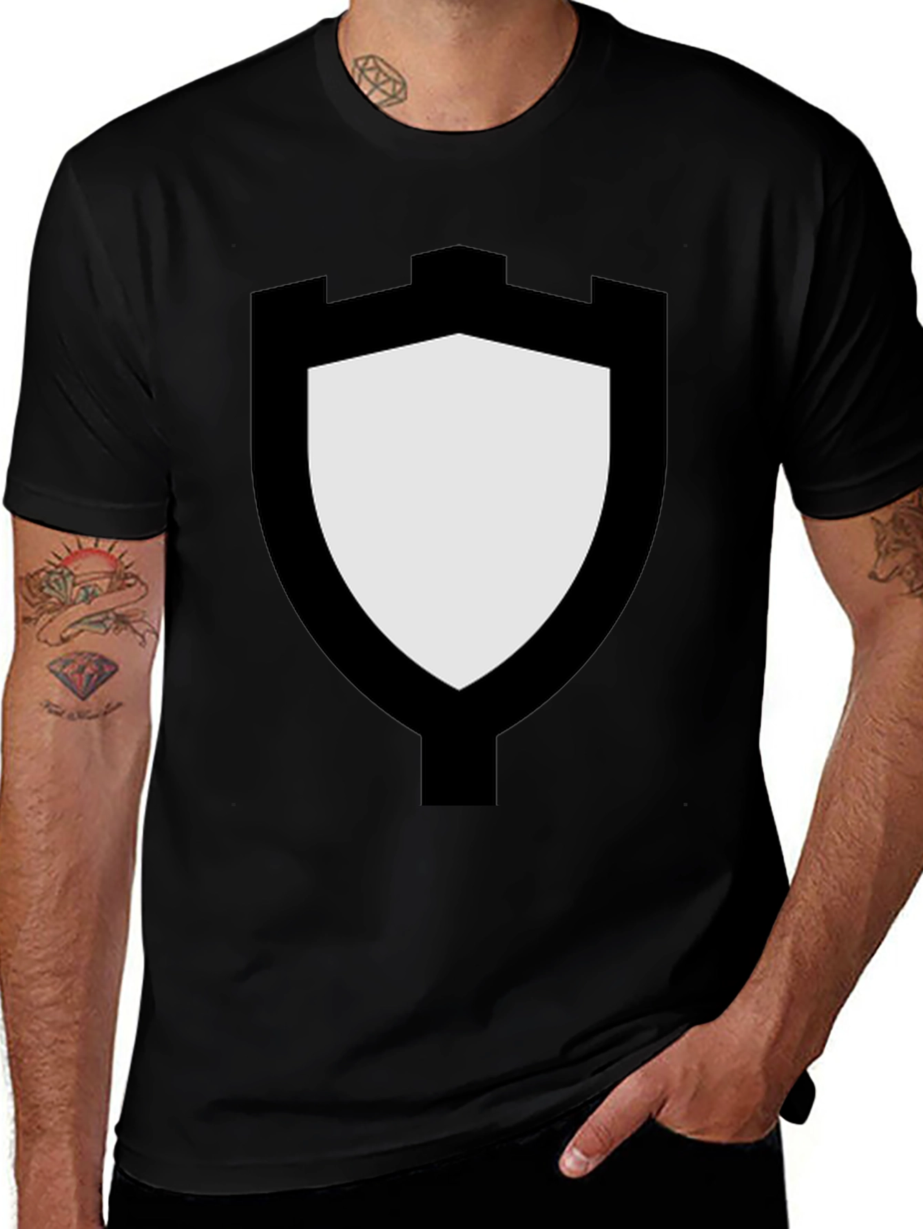 Castle Shield Black T-Shirt