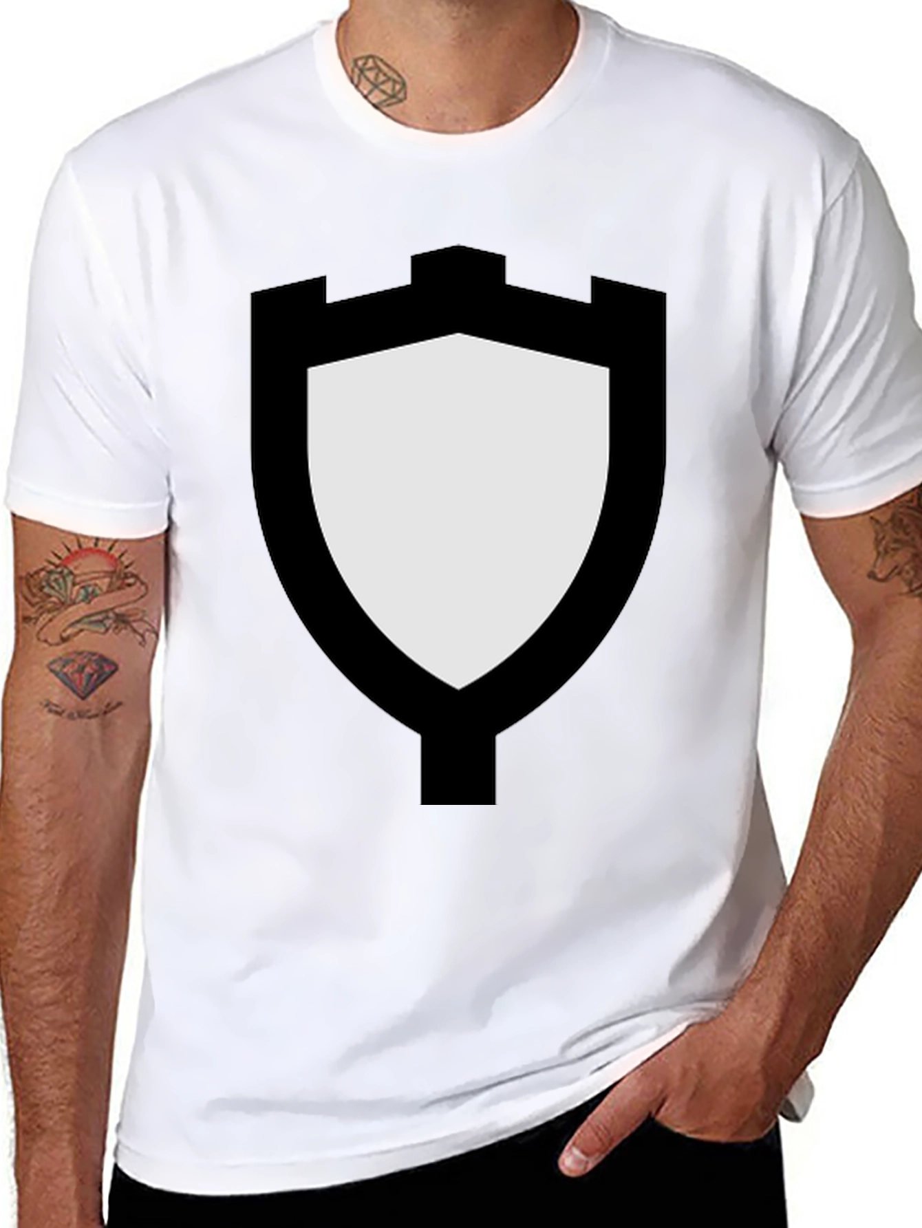 Castle Shield Black T-Shirt