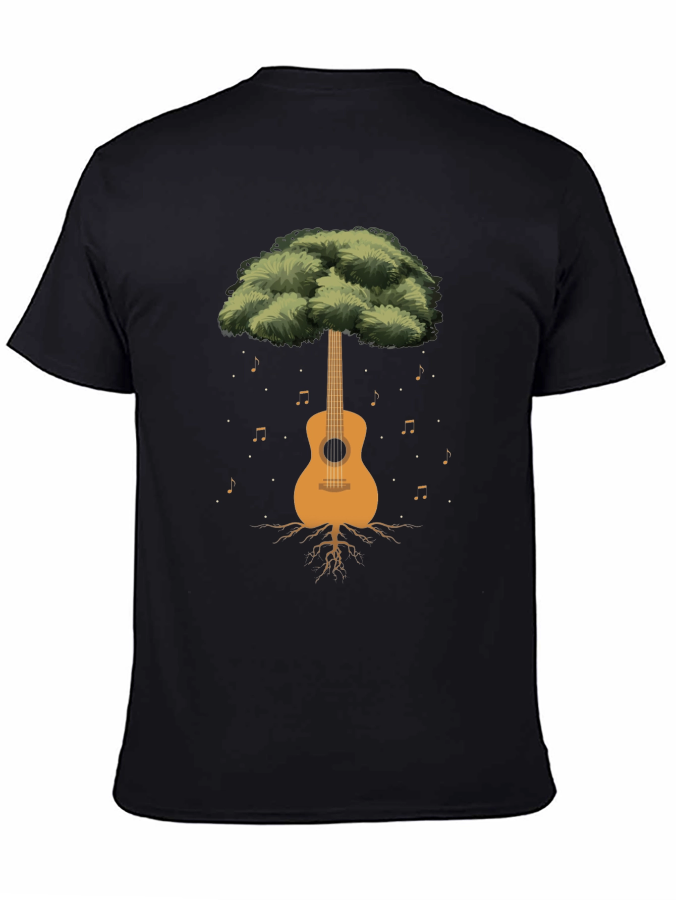Guitar Tree Graphic Tee - Musical Roots T-Shirt