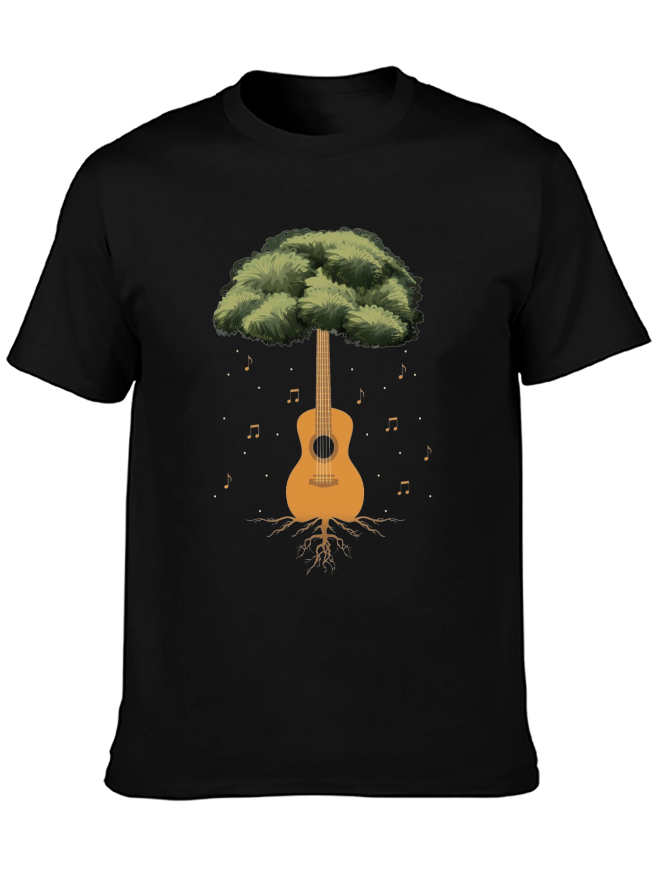 Guitar Tree Graphic Tee - Musical Roots T-Shirt