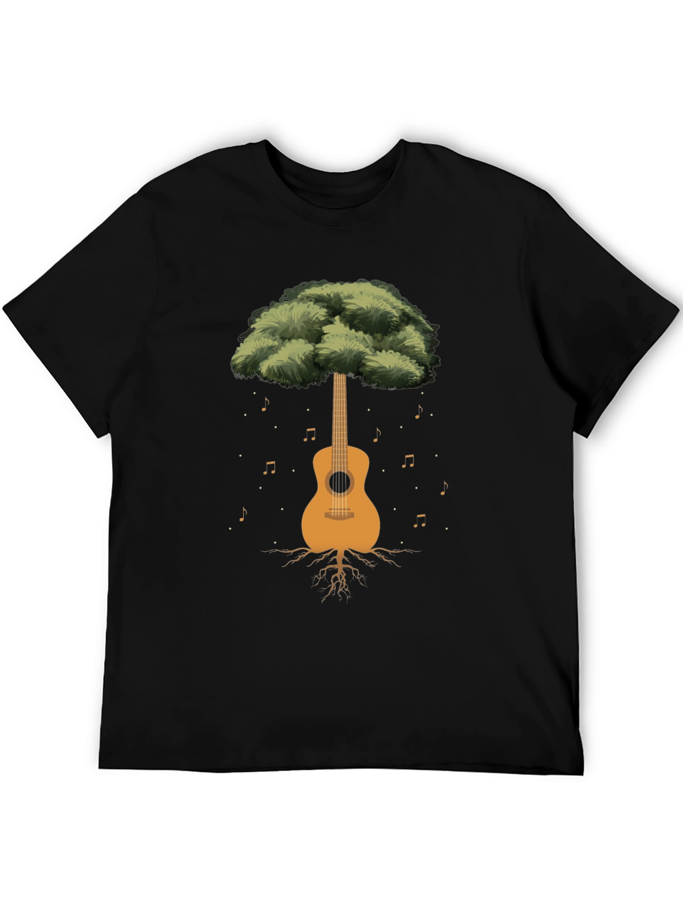 Guitar Tree Graphic Tee - Musical Roots T-Shirt