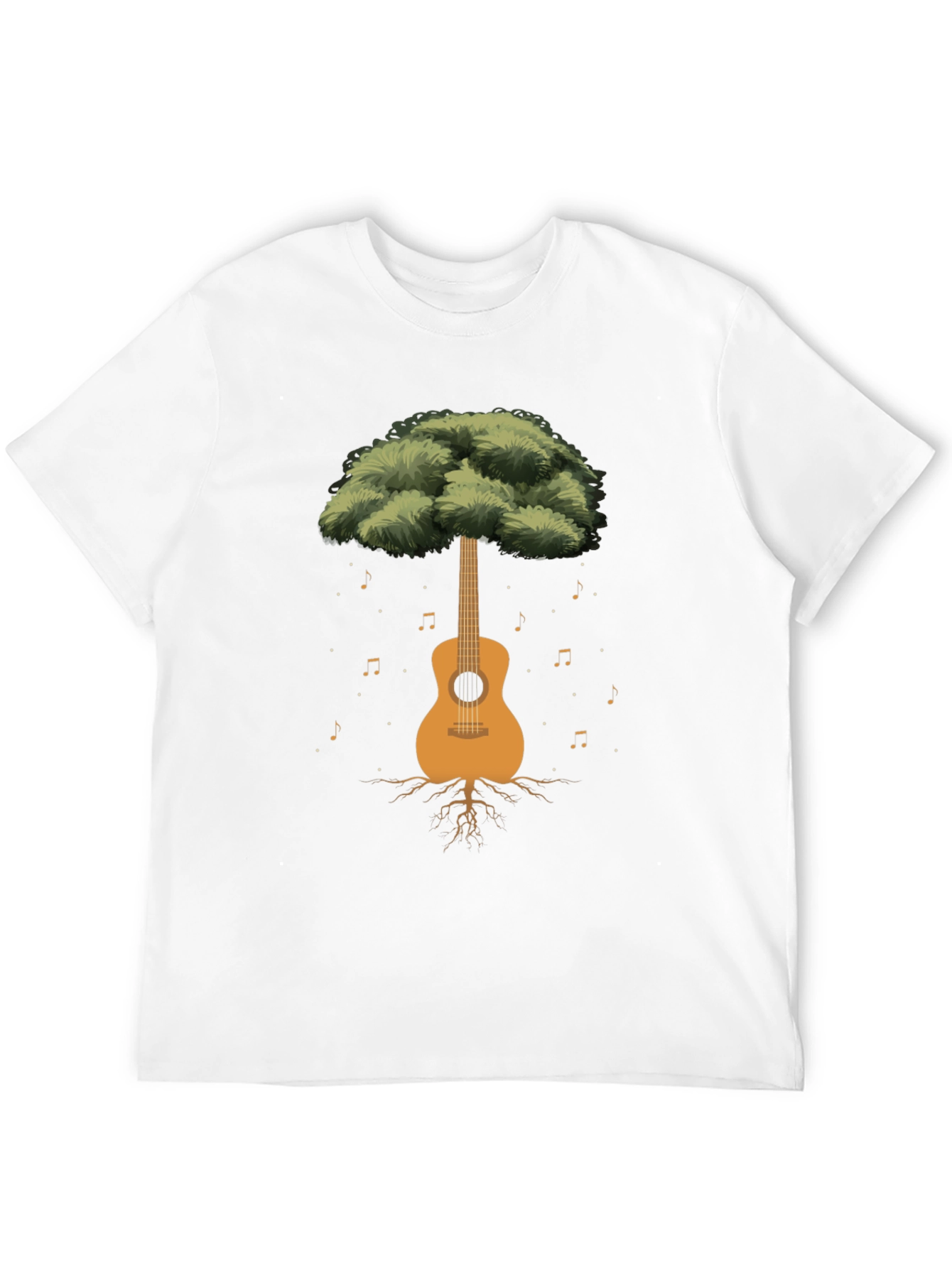 Guitar Tree Graphic Tee - Musical Roots T-Shirt