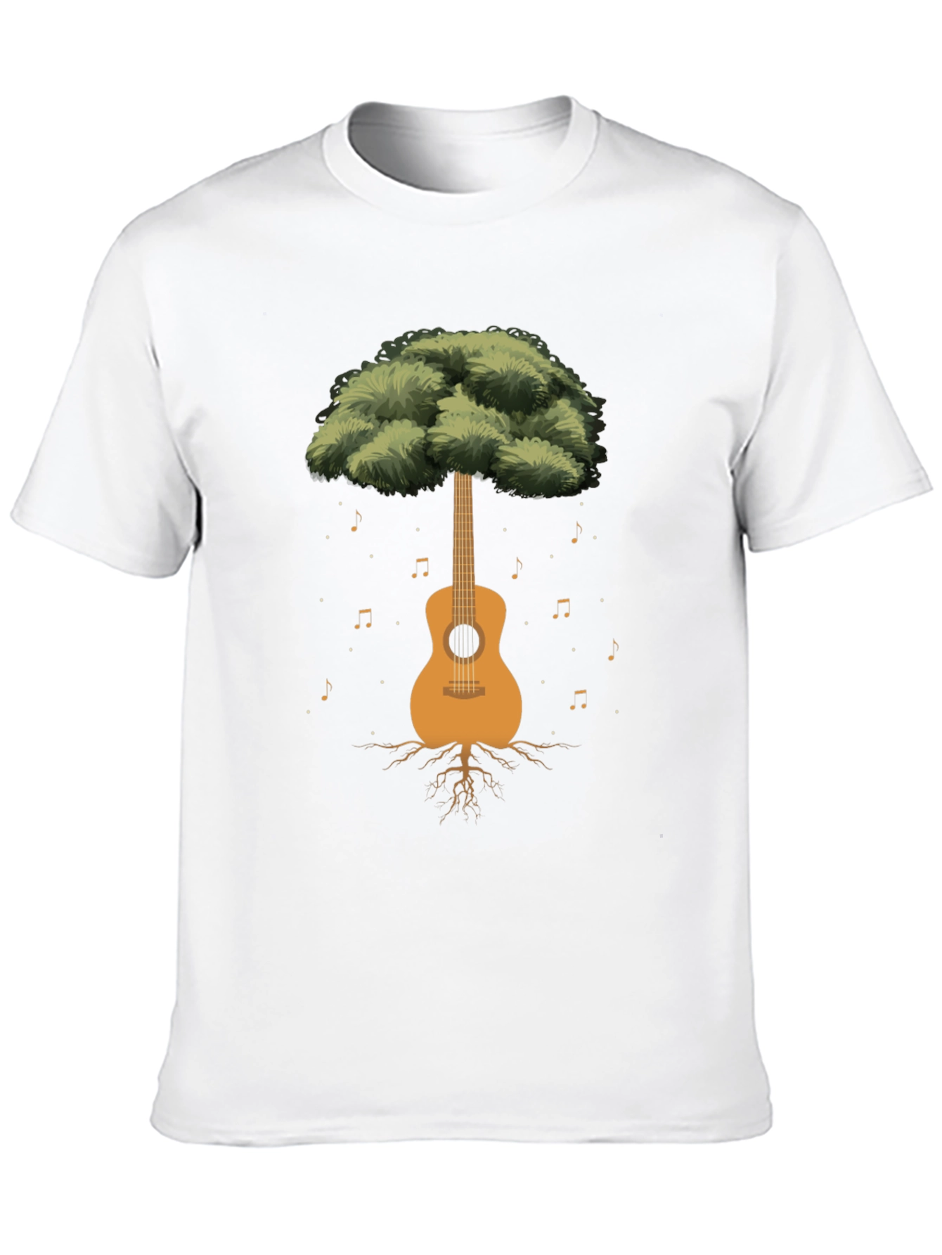 Guitar Tree Graphic Tee - Musical Roots T-Shirt