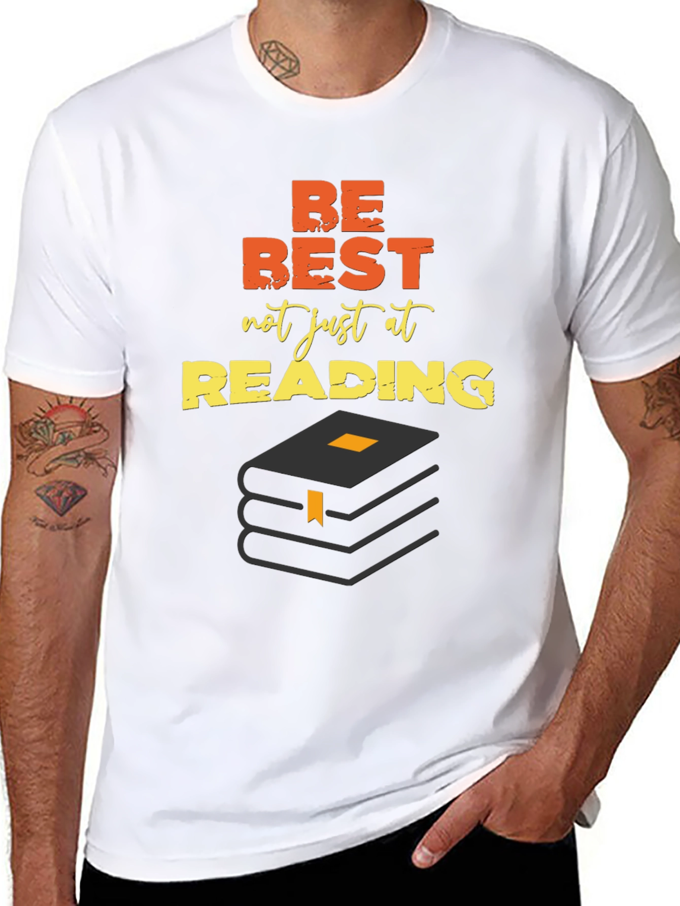 Be Best At Reading Black Graphic Tee