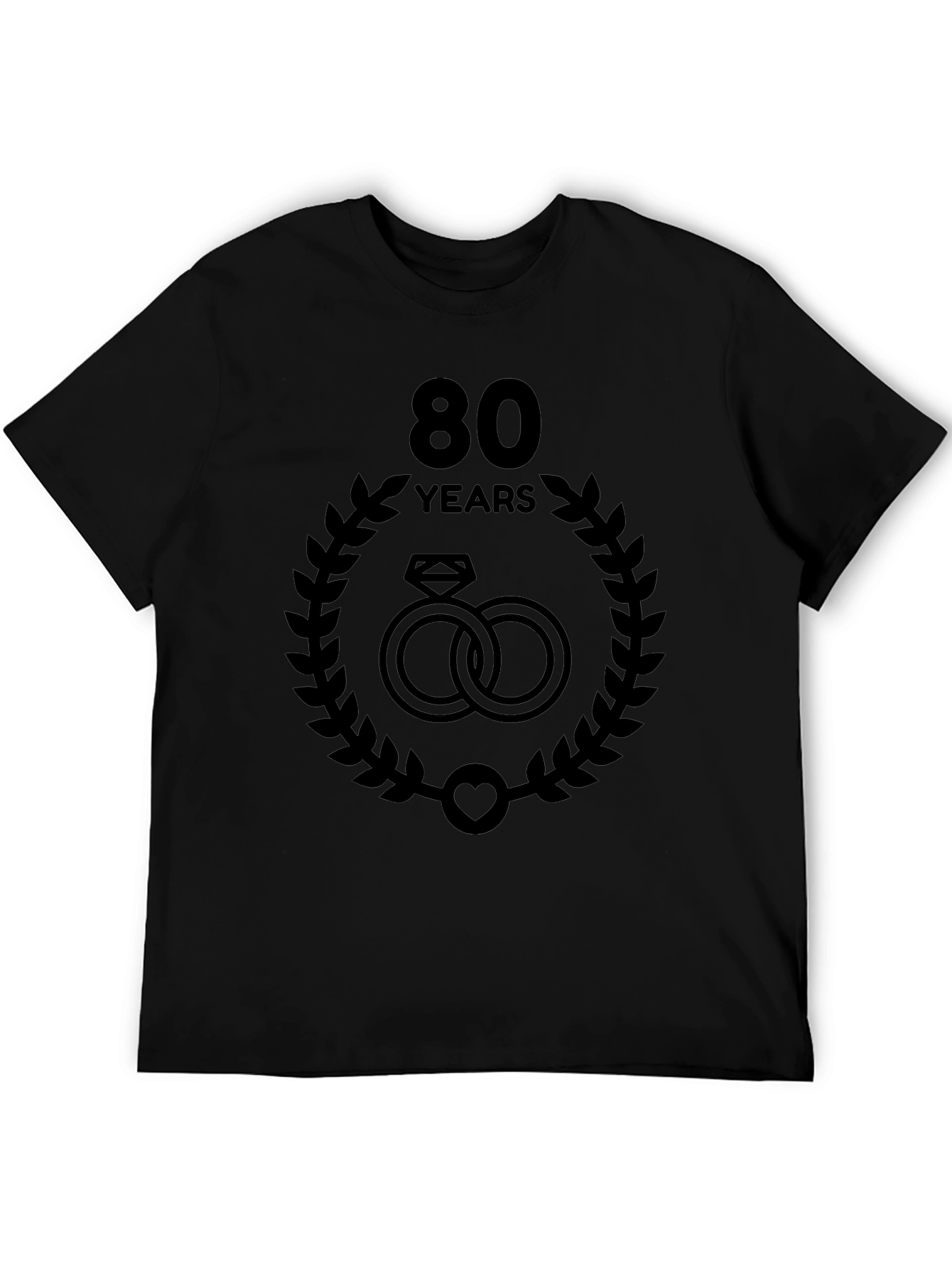 80th Anniversary T-Shirt - Rings and Laurel Design