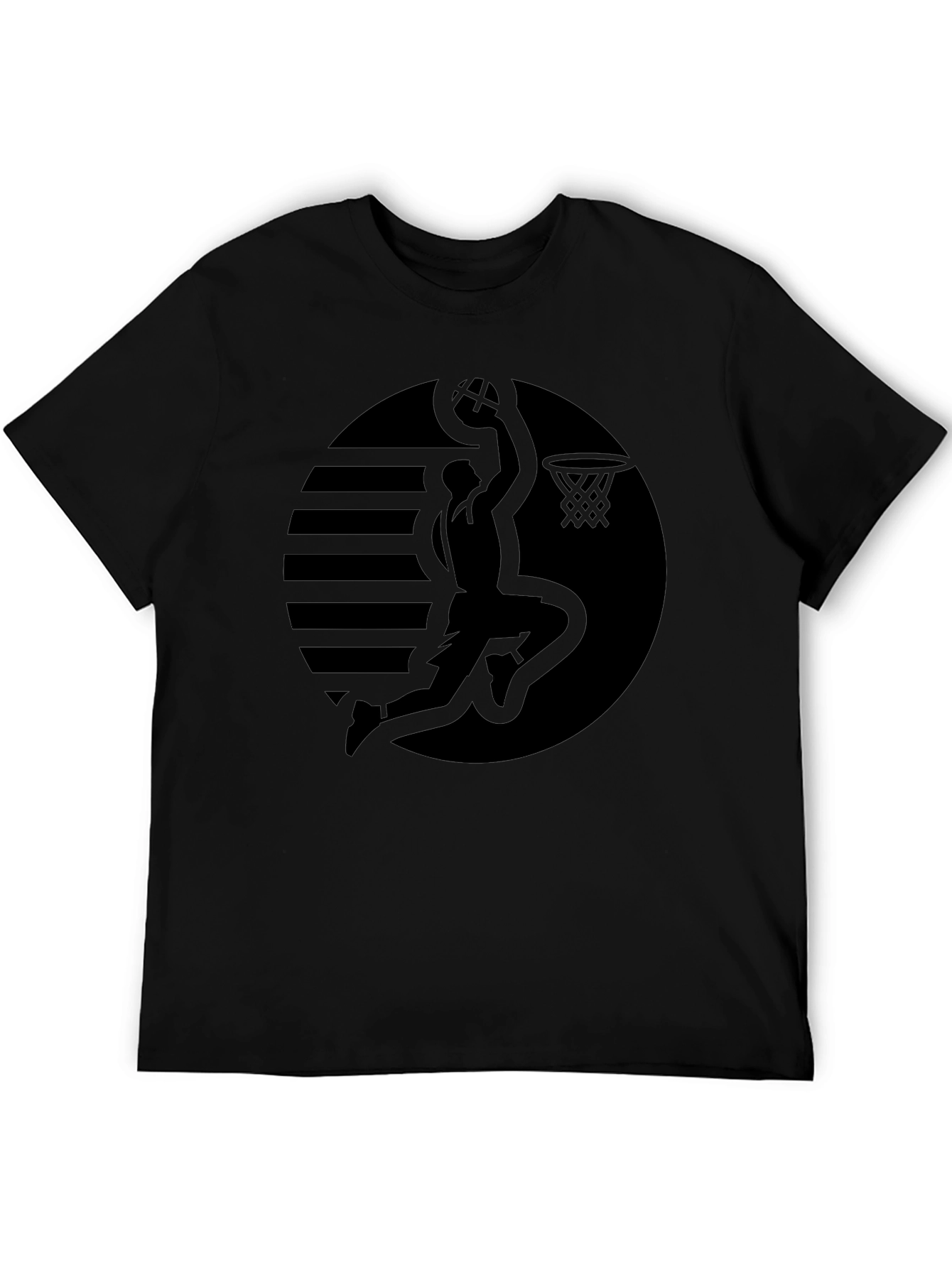 Black Basketball Silhouette T-Shirt