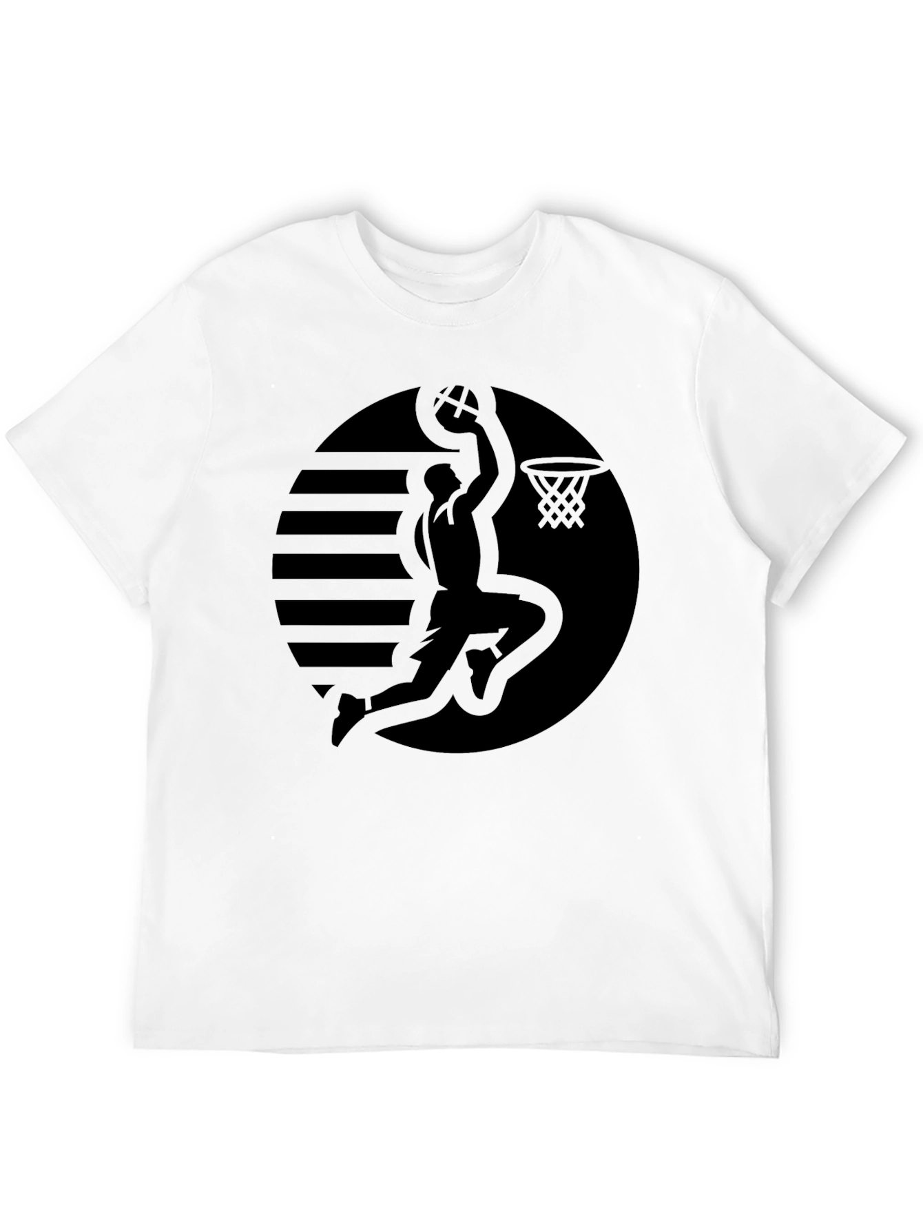 Black Basketball Silhouette T-Shirt