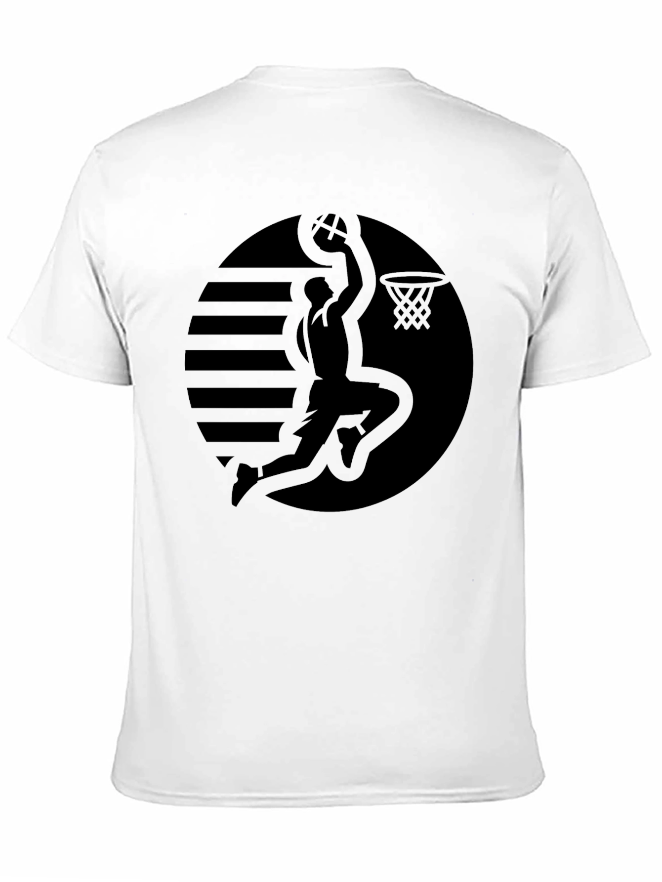 Black Basketball Silhouette T-Shirt