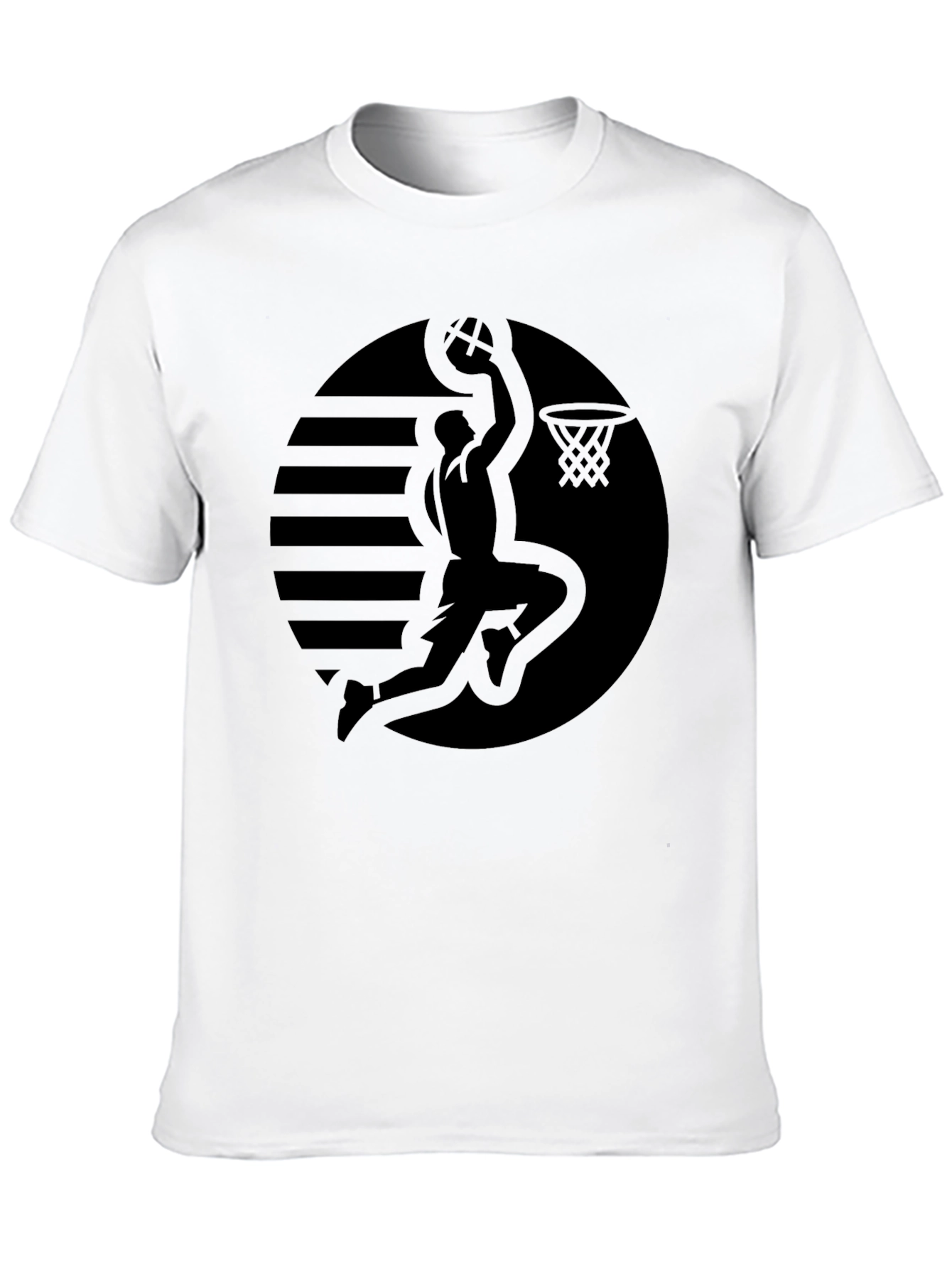 Black Basketball Silhouette T-Shirt
