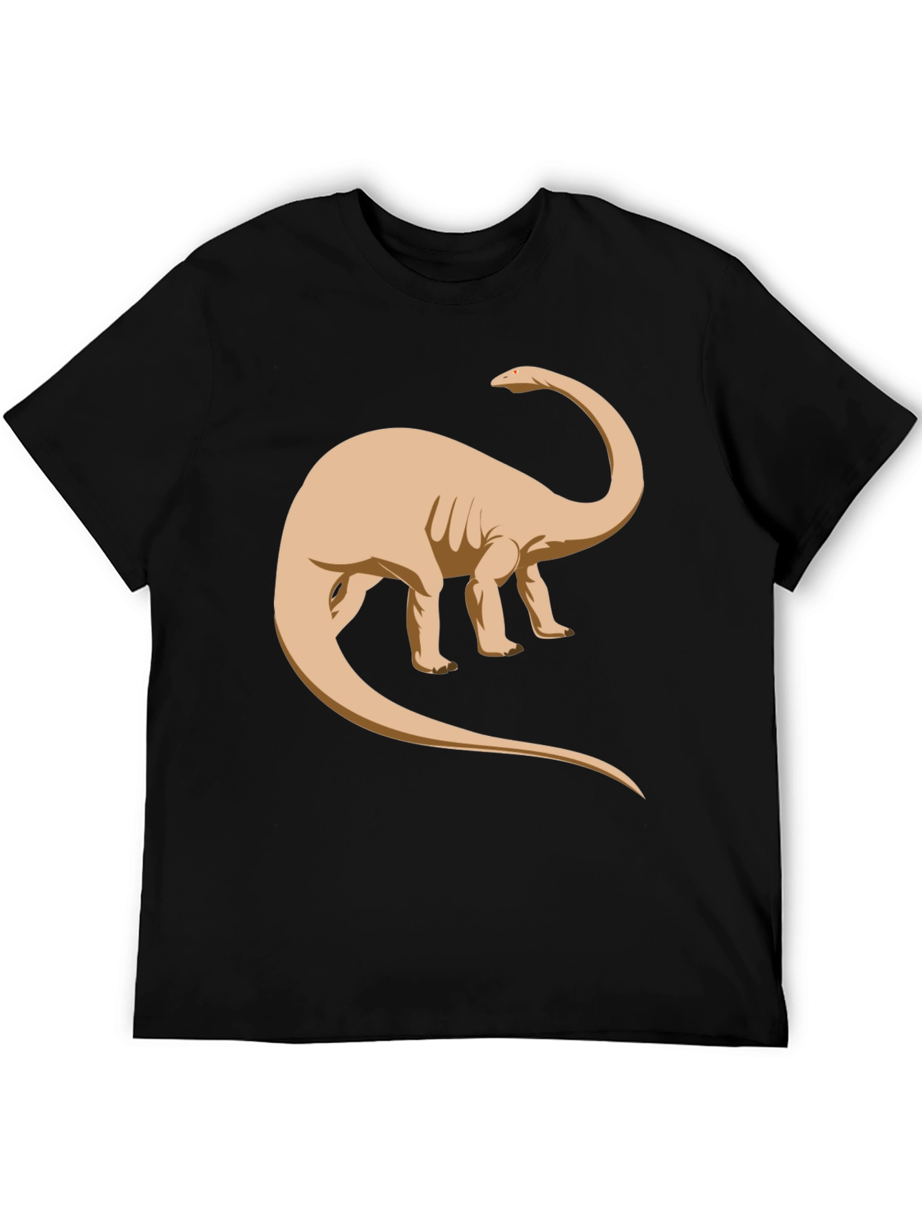 Dinosaur Graphic T-Shirt - Black Cotton Blend