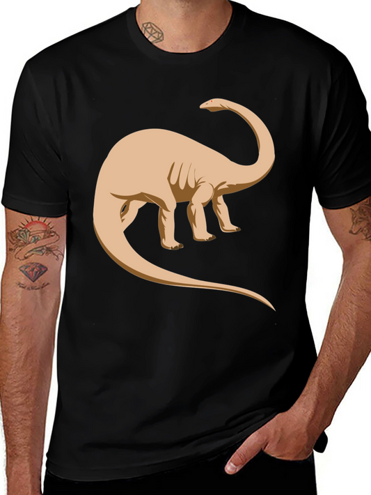 Dinosaur Graphic T-Shirt - Black Cotton Blend
