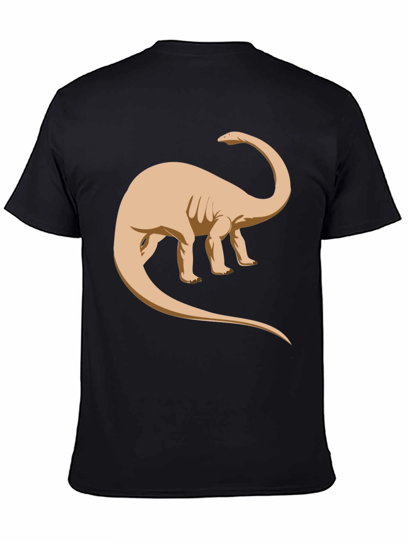 Dinosaur Graphic T-Shirt - Black Cotton Blend