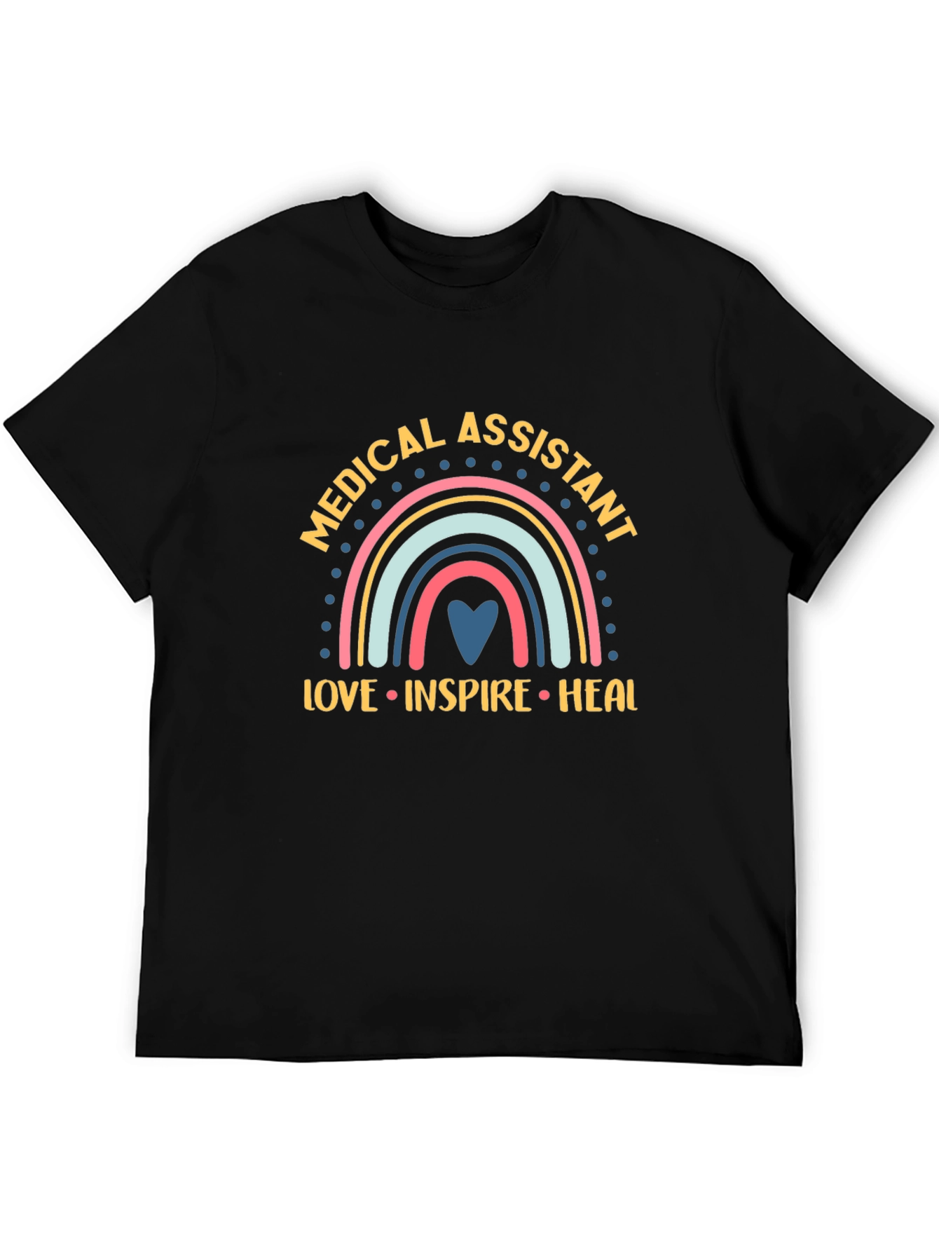 Medical Assistant Rainbow Graphic T-Shirt