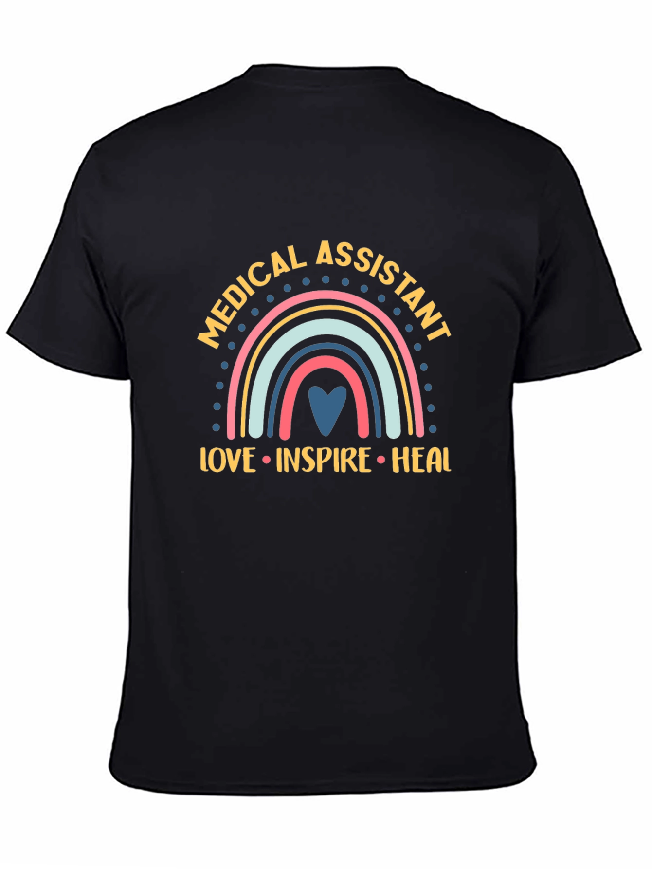 Medical Assistant Rainbow Graphic T-Shirt