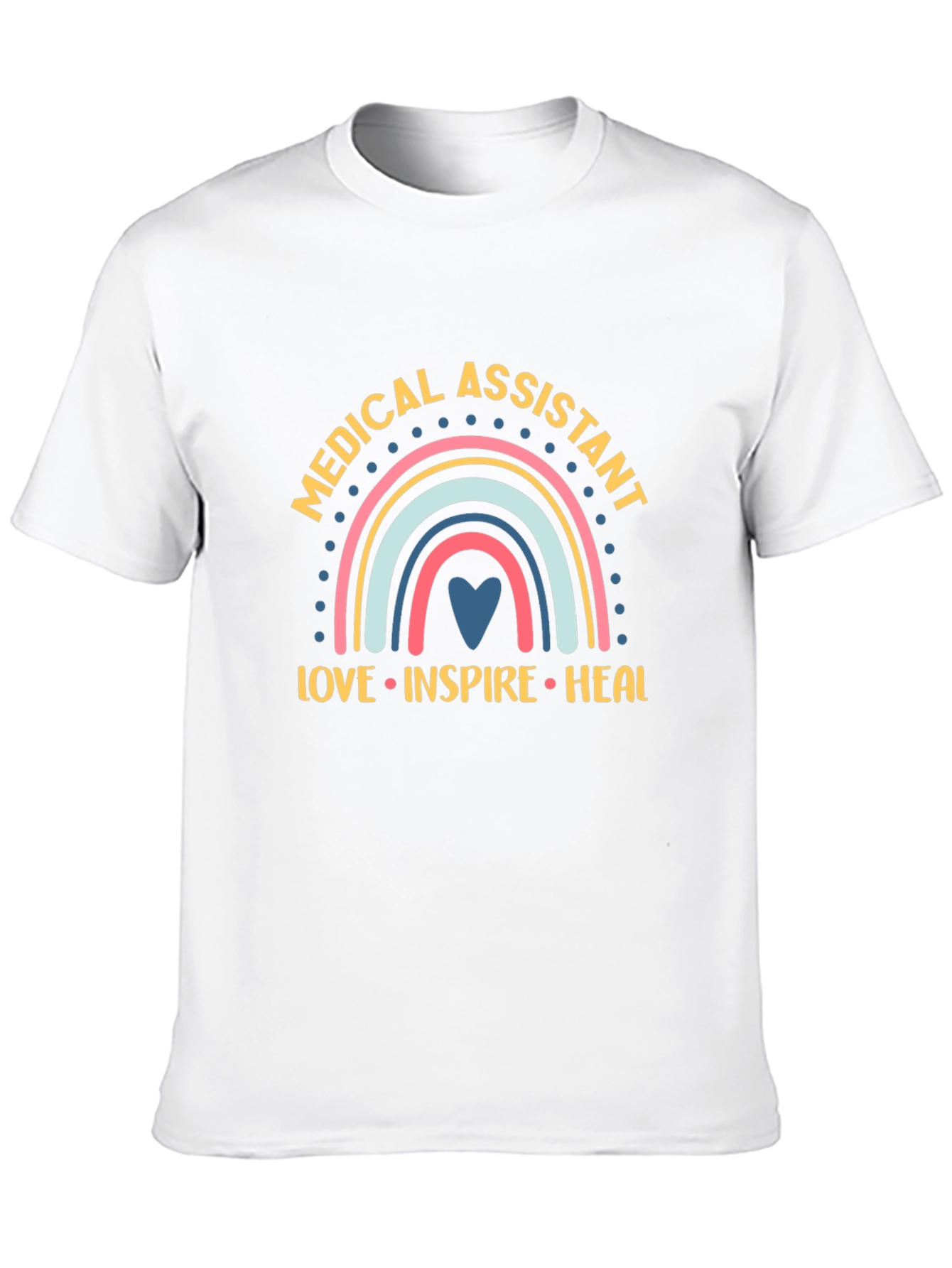 Medical Assistant Rainbow Graphic T-Shirt