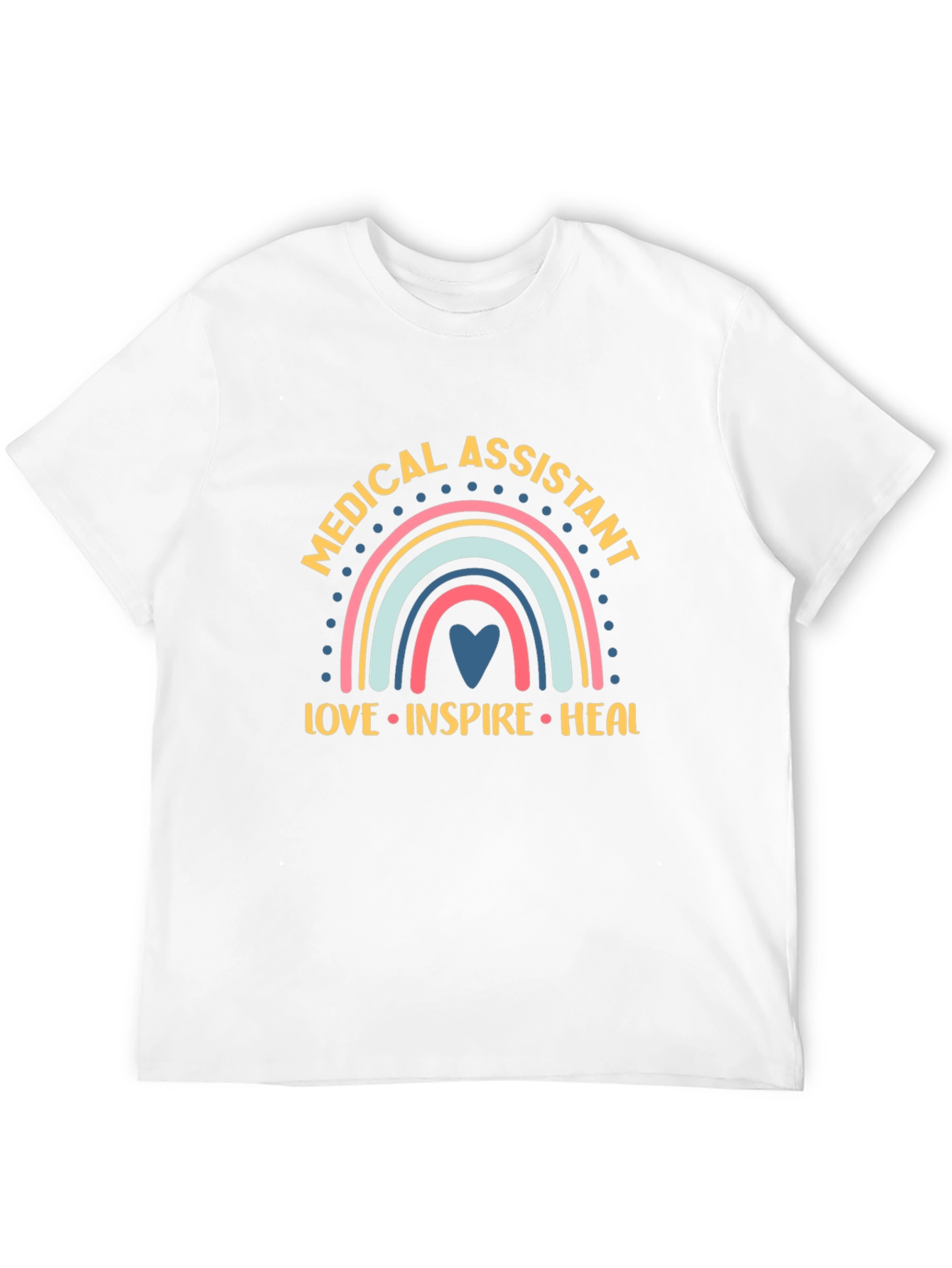 Medical Assistant Rainbow Graphic T-Shirt