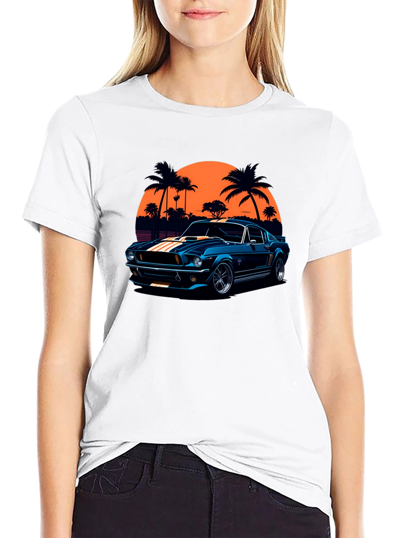 Retro Car Graphic T-Shirt