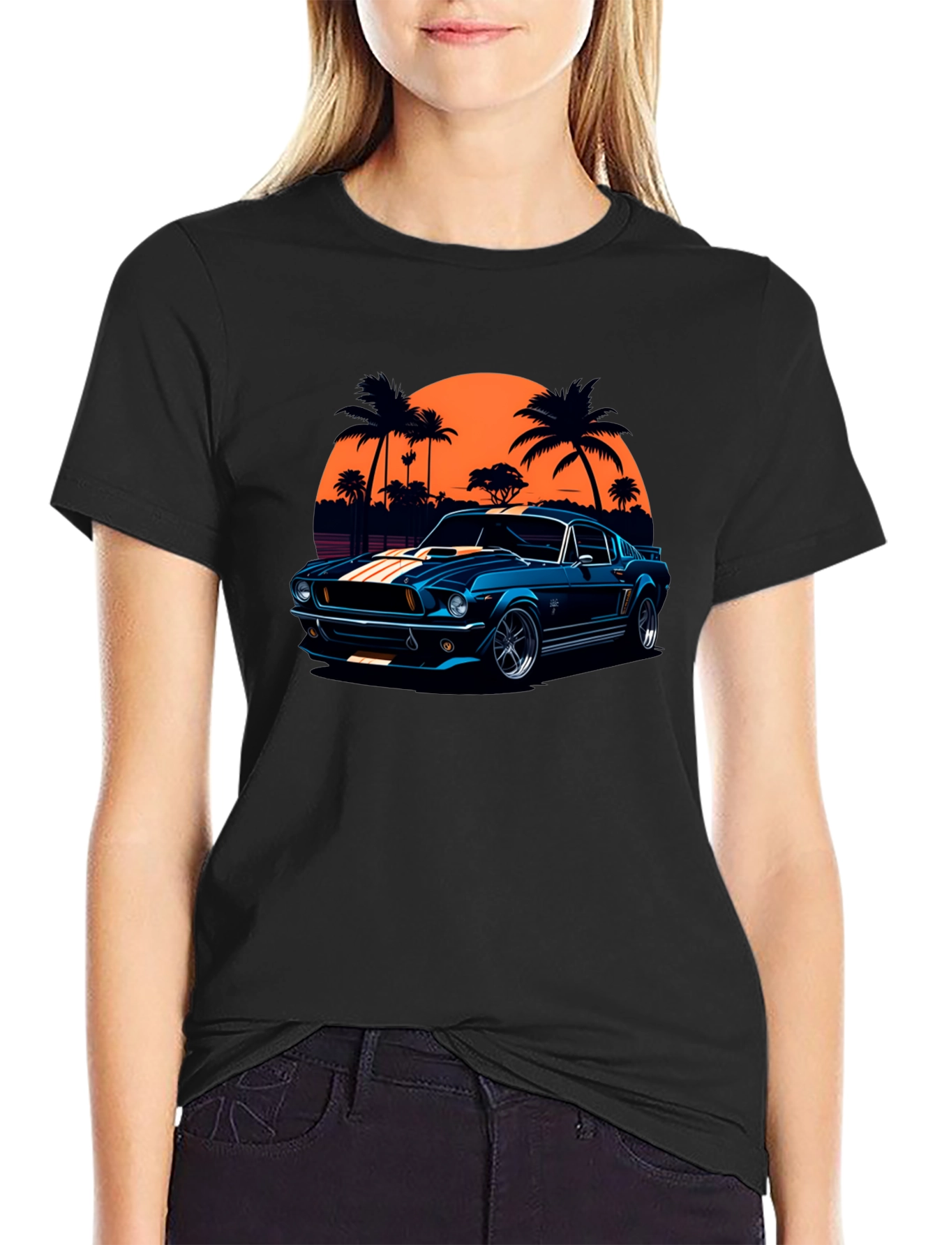 Retro Car Graphic T-Shirt