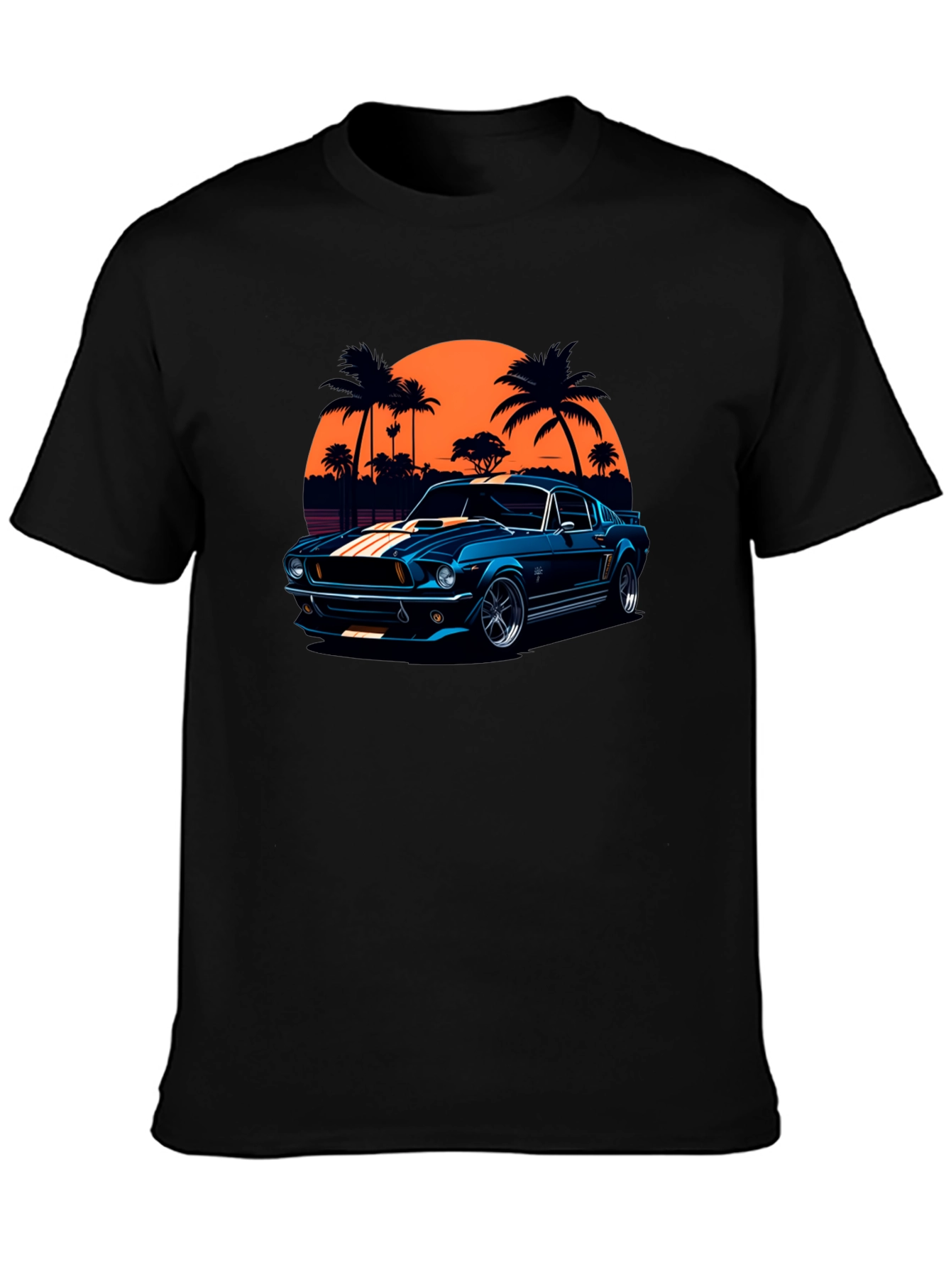 Retro Car Graphic T-Shirt