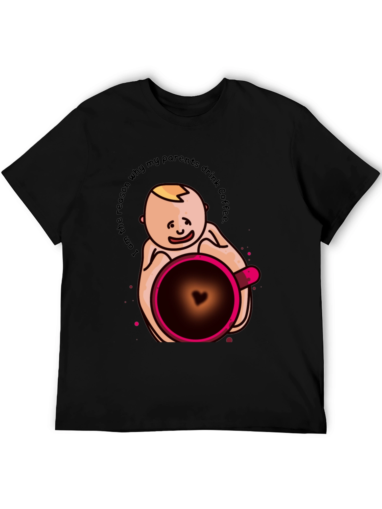 Funny Baby Coffee Graphic T-Shirt - Unisex