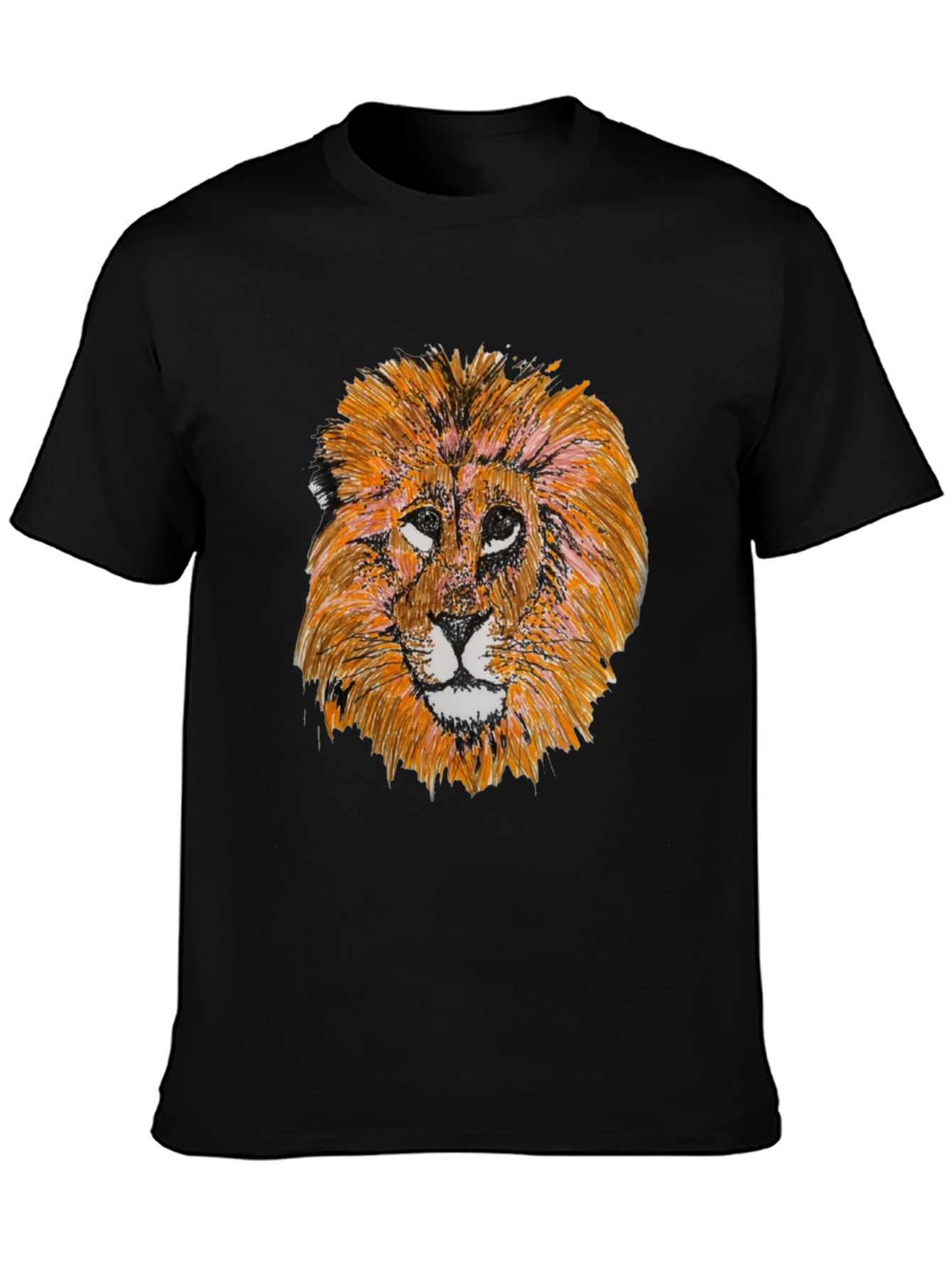 Lion Graphic Tee - Bold Black T-Shirt