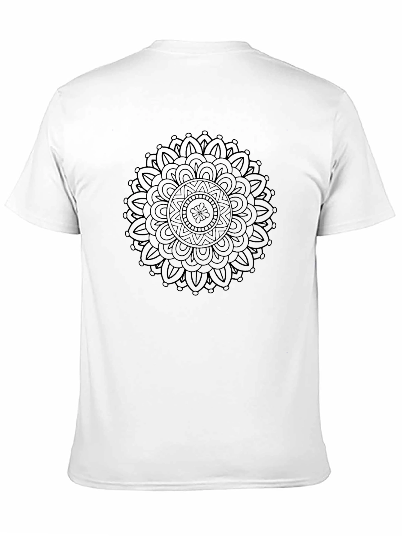Mandala Print Black T-Shirt - Modern Style
