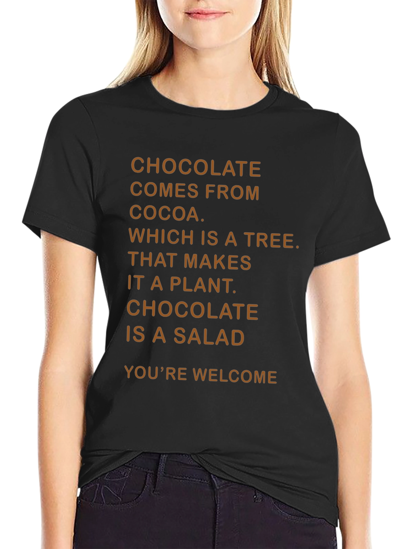 Chocolate Is A Salad Funny T-Shirt