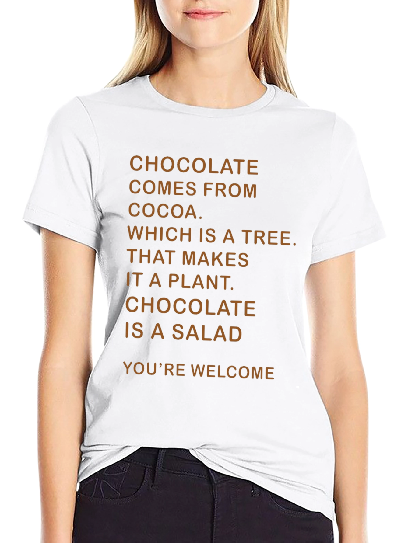 Chocolate Is A Salad Funny T-Shirt